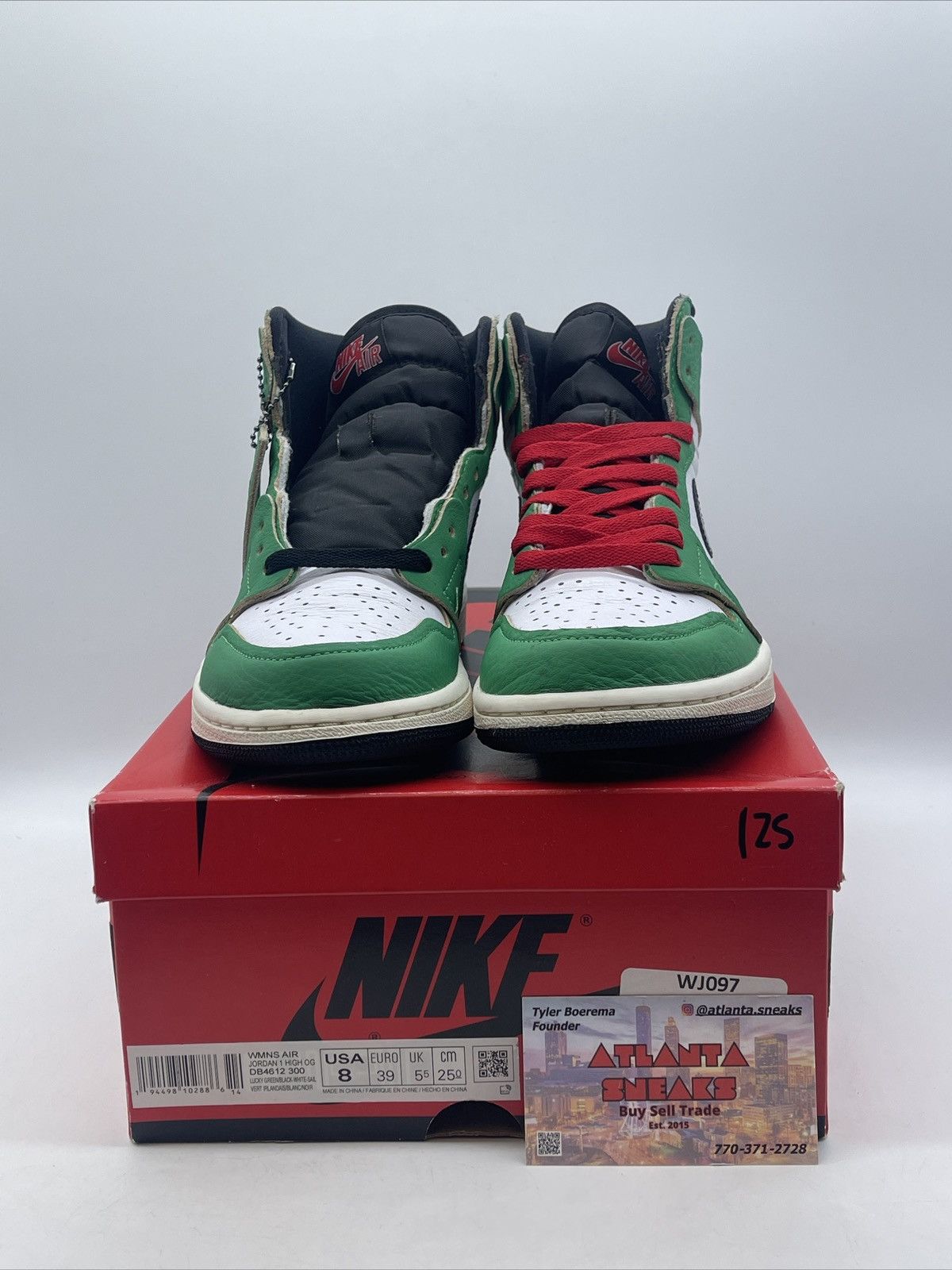 Nike Wmns air Jordan 1 high lucky green Size US 8 / IT 38 - 2 Thumbnail