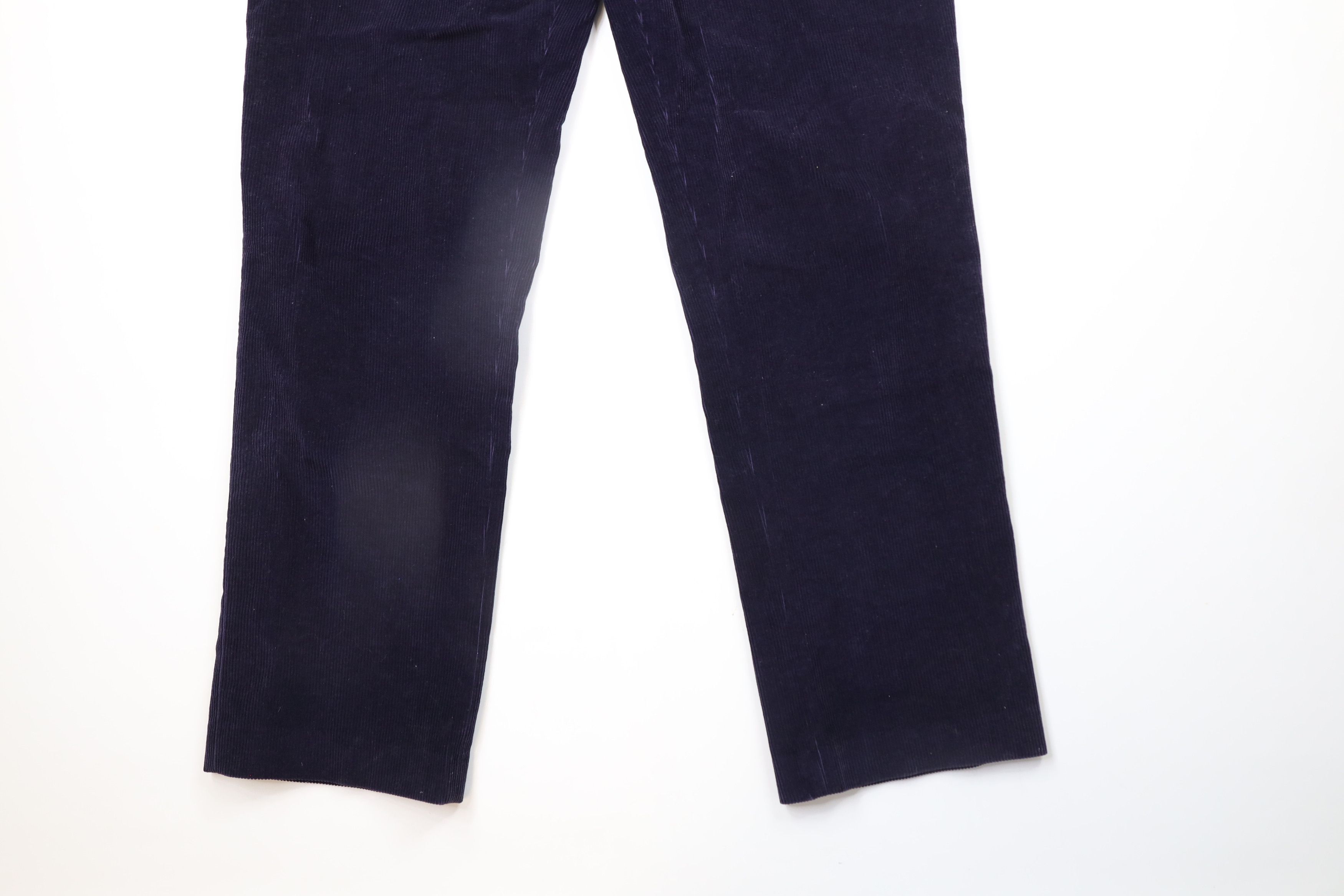 Lands' End × Vintage Vintage 90s Lands End Pleated Wide Leg Corduroy Chino Pants Size US 38 / EU 54 - 4 Thumbnail