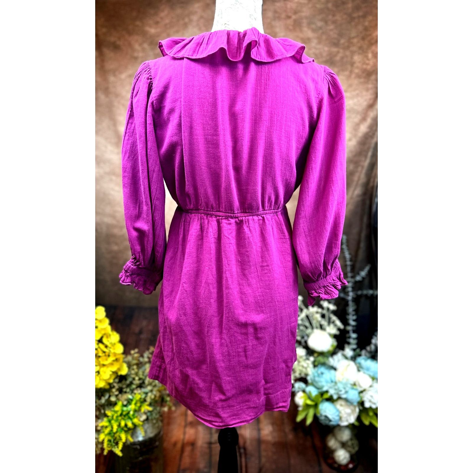 Free People Free People Ruffled Collar Morning Light Mini Dress/Top XS Size XS / US 0-2 / IT 36-38 - 9 Thumbnail
