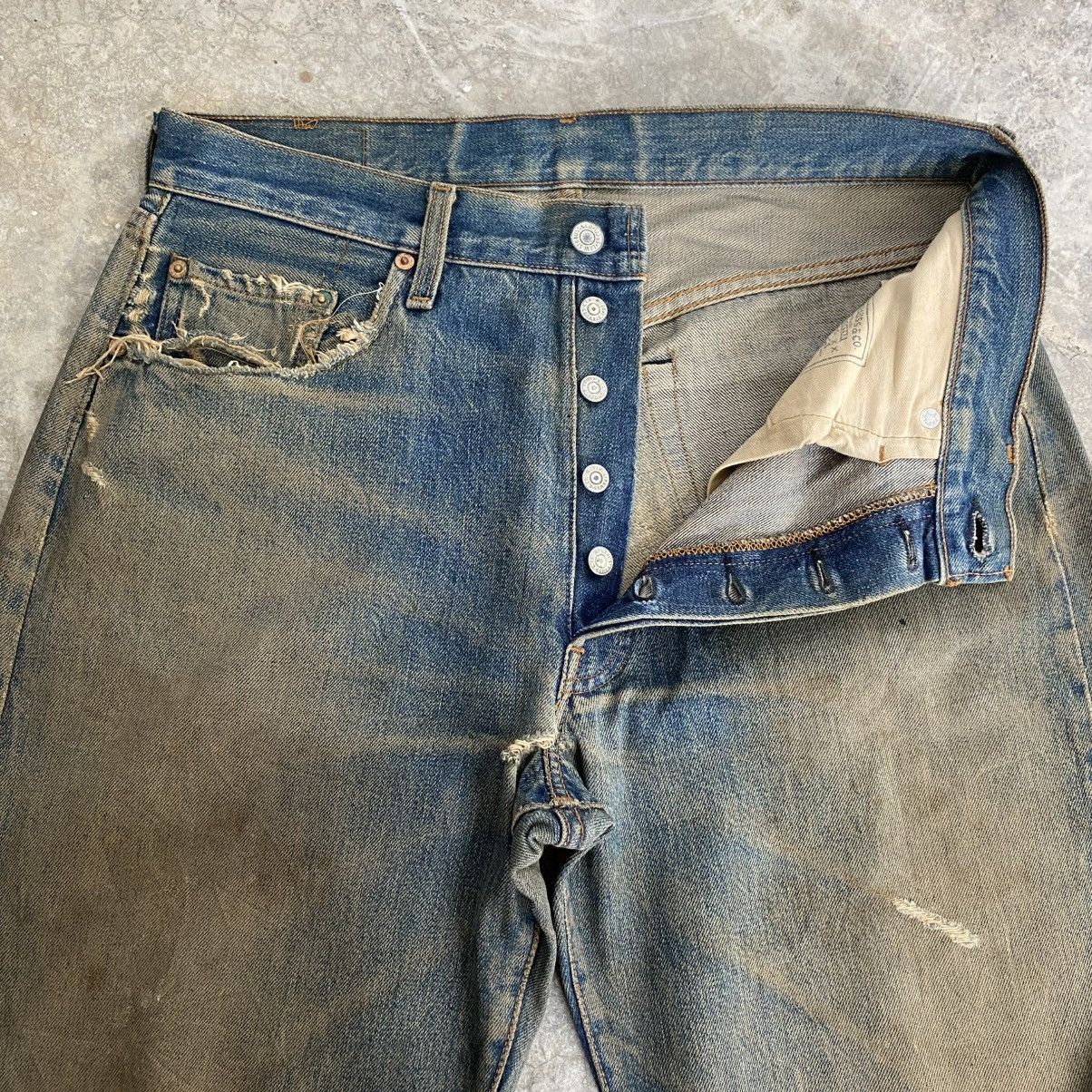 Levi's Thrashed! Vintage 90’s Levis 501 Big E Selvedge Jeans Size US 32 / EU 48 - 10 Thumbnail