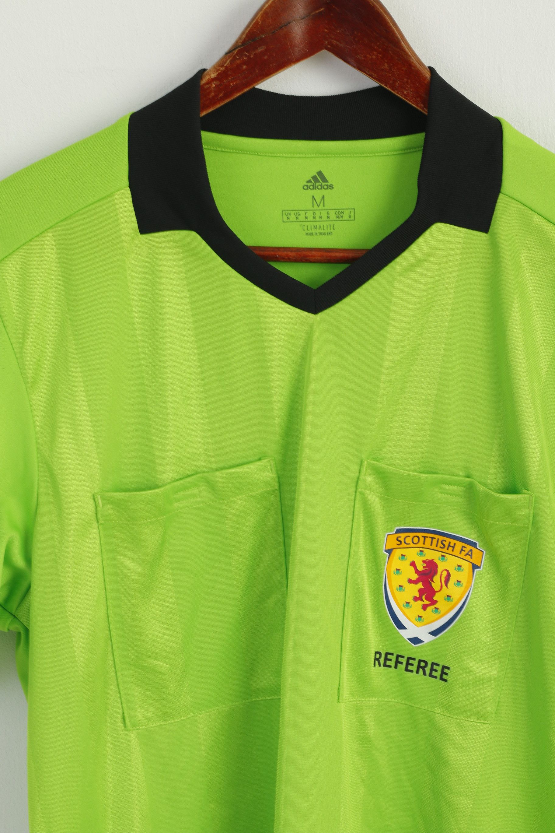 Adidas Adidas Men M Shirt Green Scottish FA Referee 8841 Size US M / EU 48-50 / 2 - 2 Thumbnail