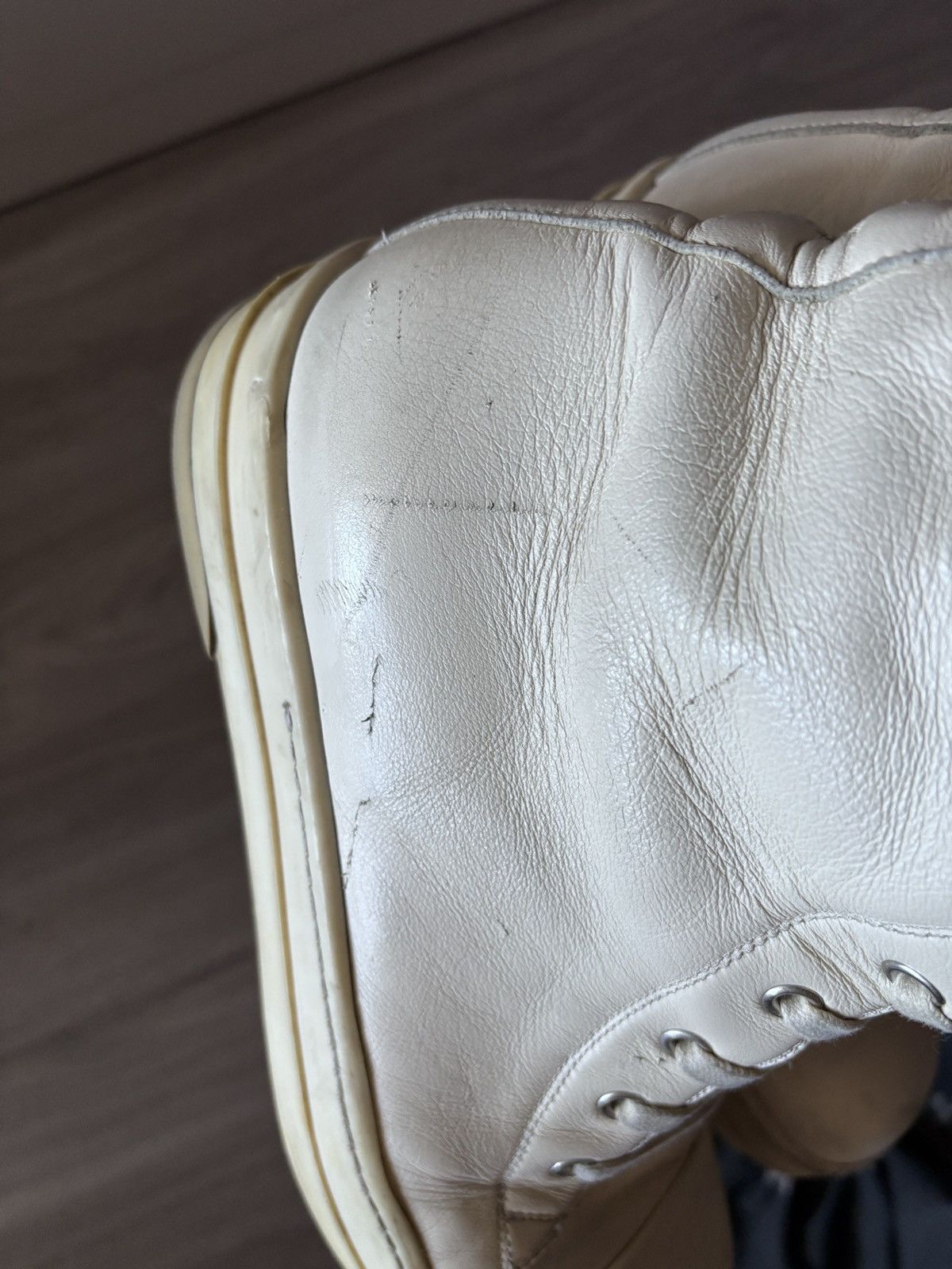 Rick Owens Mainline Ramone High Milk White Size US 8 / EU 41 - 8 Thumbnail