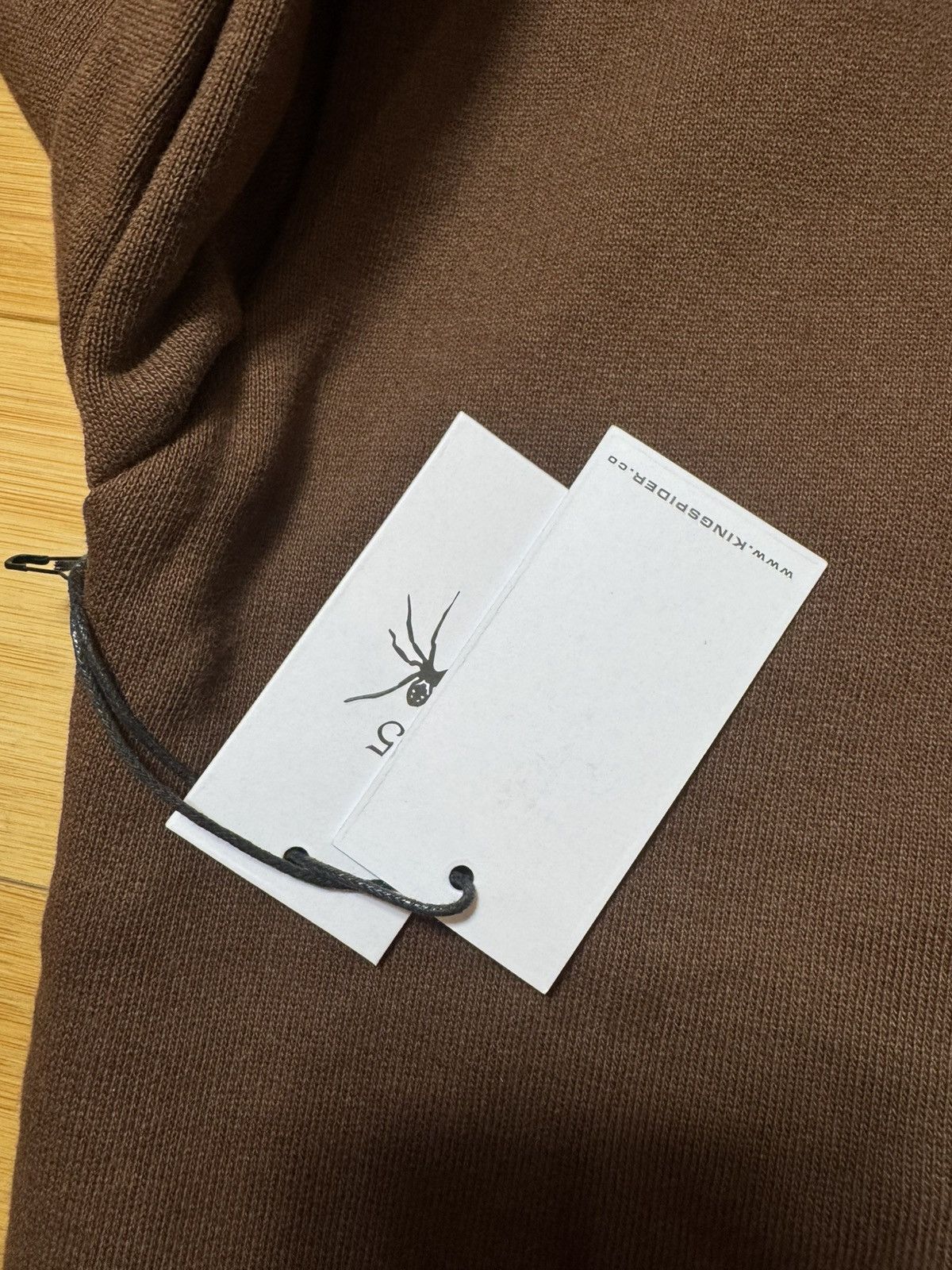 Sp5der SP5DER BROWN RHINESTONE OG WEB HOODIE - SIZE SMALL Size US S / EU 44-46 / 1 - 11 Thumbnail