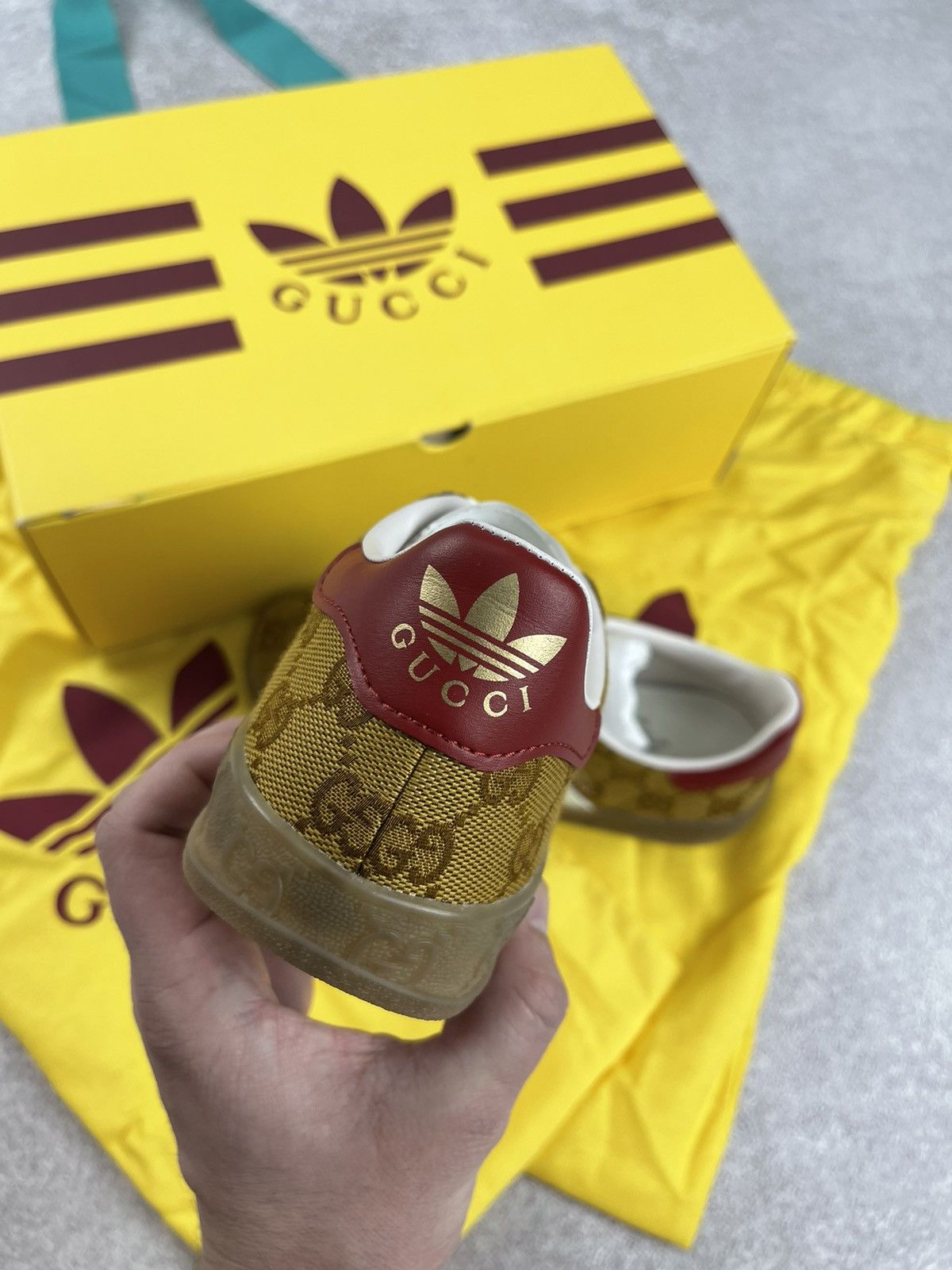 Gucci Adidas × Gucci Gazelle GG Monogram Sneakers Size 34 2/3 Size US 4 / IT 34 - 8 Thumbnail