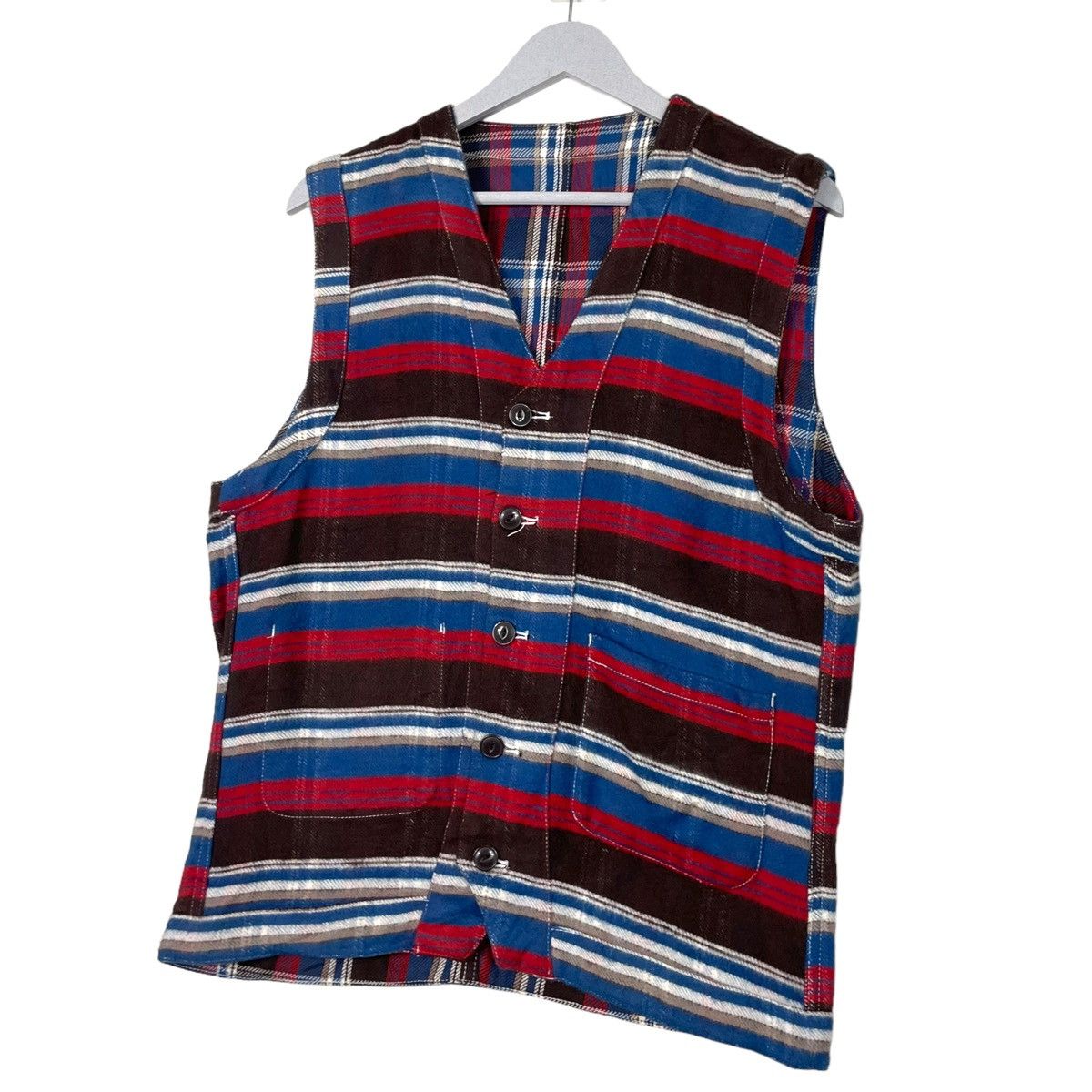 Global Work × Japanese Brand × Toyo Enterprises 💥NATIVE STYLE BUTTON VEST Size US L / EU 52-54 / 3 - 2 Thumbnail