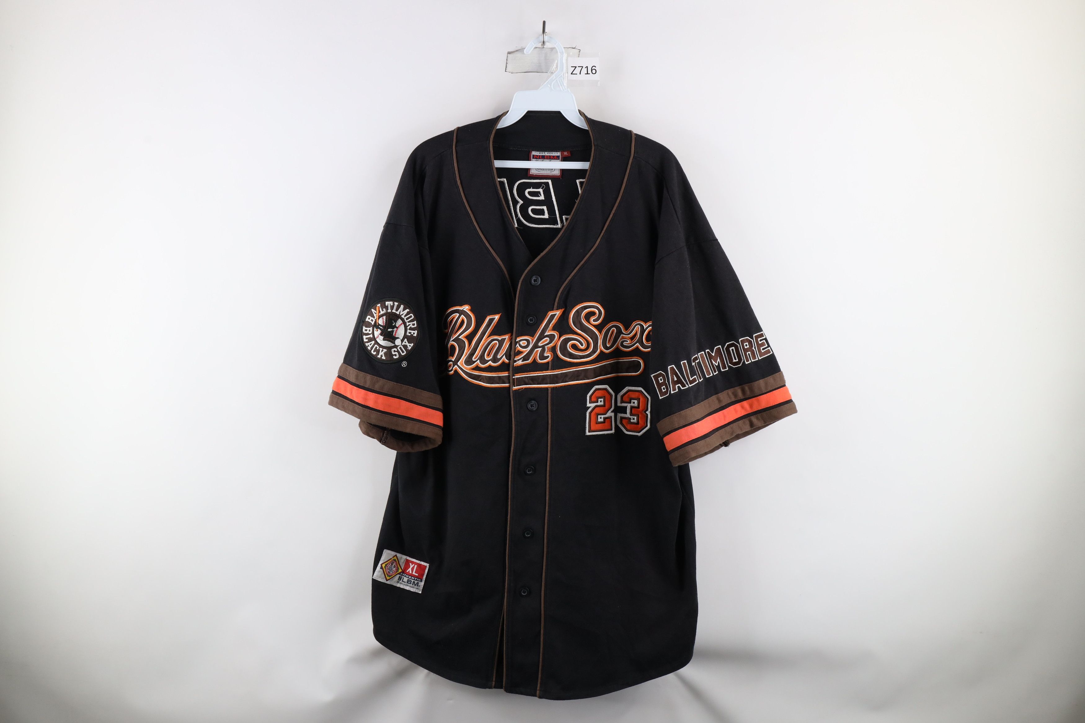 Vintage Vintage 90s League Baltimore Black Sox Baseball Jersey Black Size US XL / EU 56 / 4 - 1 Thumbnail