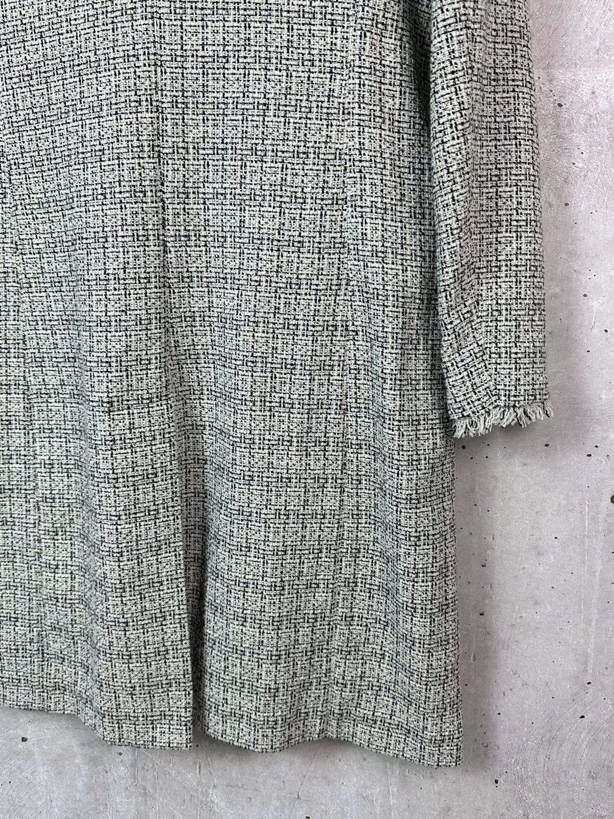 Weekend Max Mara Max Mara Weekend Tweed White-Black Cotton Women’s Coat Size M / US 6-8 / IT 42-44 - 11 Thumbnail