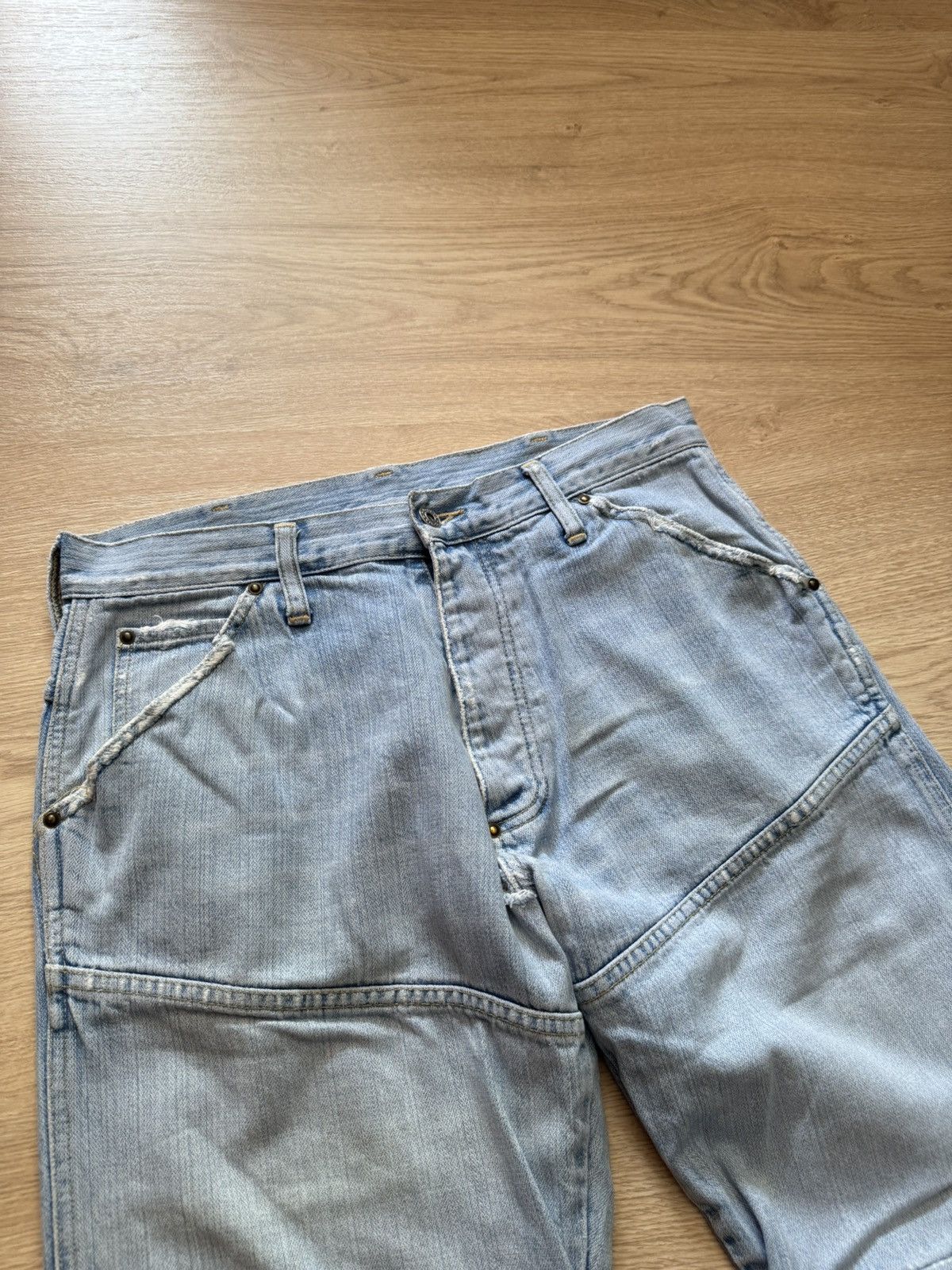 G-Star Vintage 00’s G-Star y2k Blue Moto Racing Jeans Pants Size US 31 - 2 Thumbnail