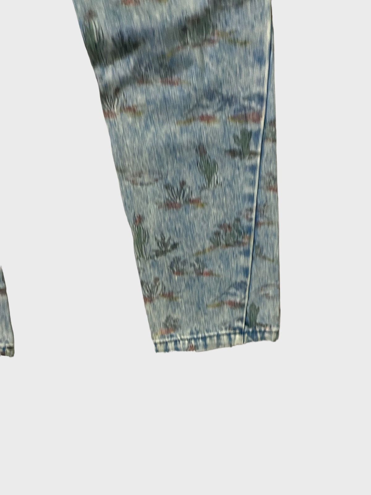 Issey Miyake Issey Miyake Style Cactus Designs Denim Jeans Size US 30 / EU 46 - 15 Thumbnail