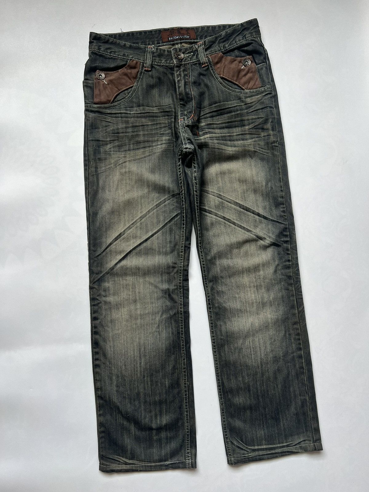 Japanese Brand Bedlamife Clan Mud Wash Japanese Bondage Denim Size US 32 / EU 48 - 7 Thumbnail