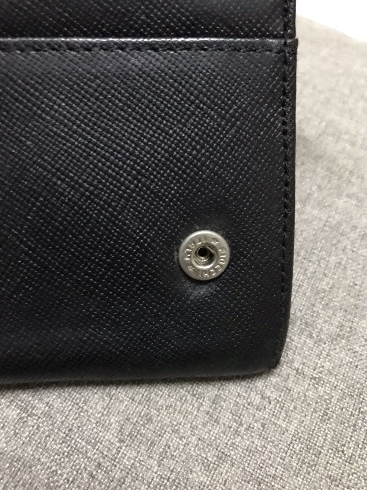 Prada × Vintage PRADA Wallet Black Leather Size ONE SIZE - 11 Thumbnail