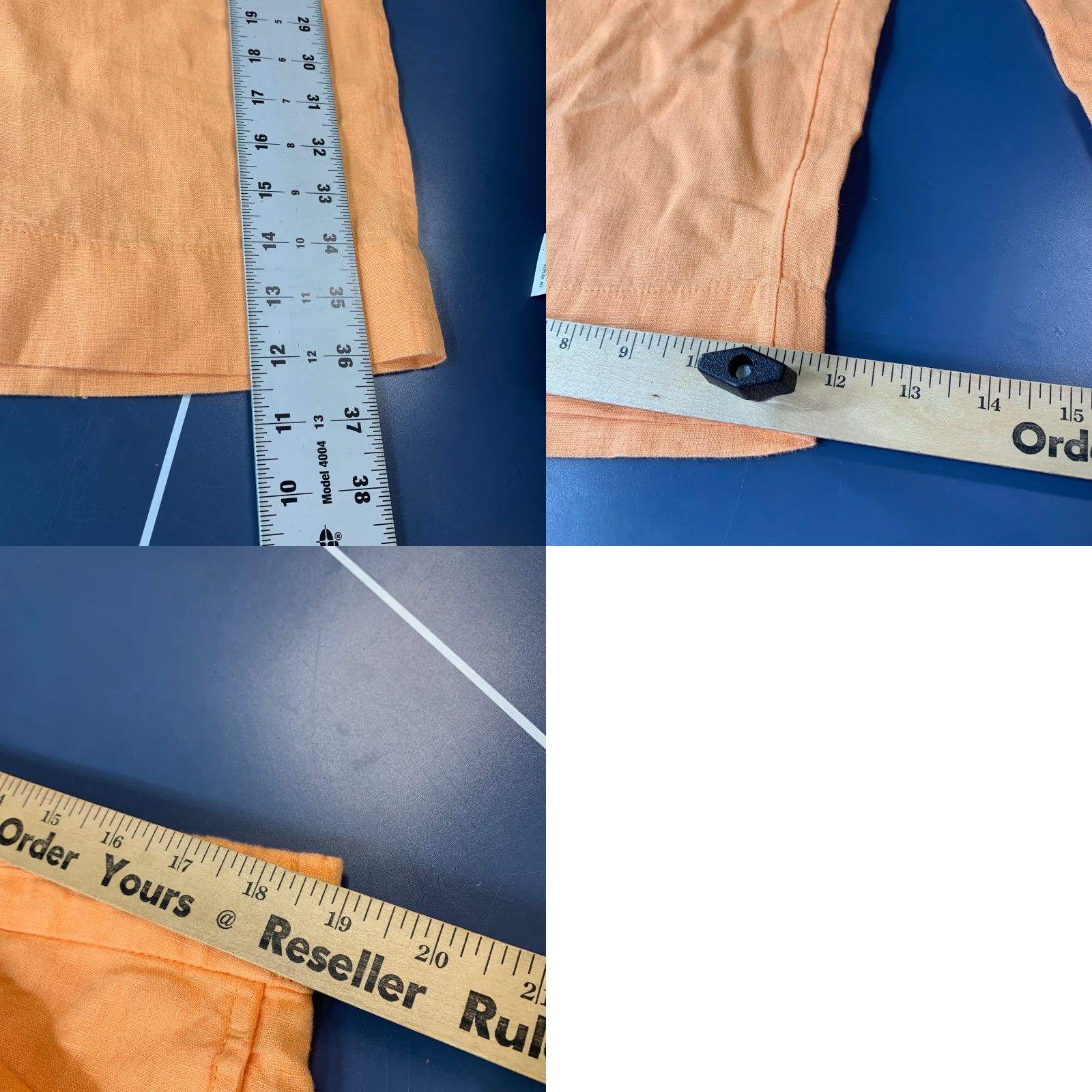 J. Jill J. Jill 100% Linen Cropped Pants Womens Large Orange Wide-Leg Casual Shirt Pants Womens Large Orange Linen Cropped Wide-Leg Size 36" / US 14 / IT 50 - 9 Thumbnail