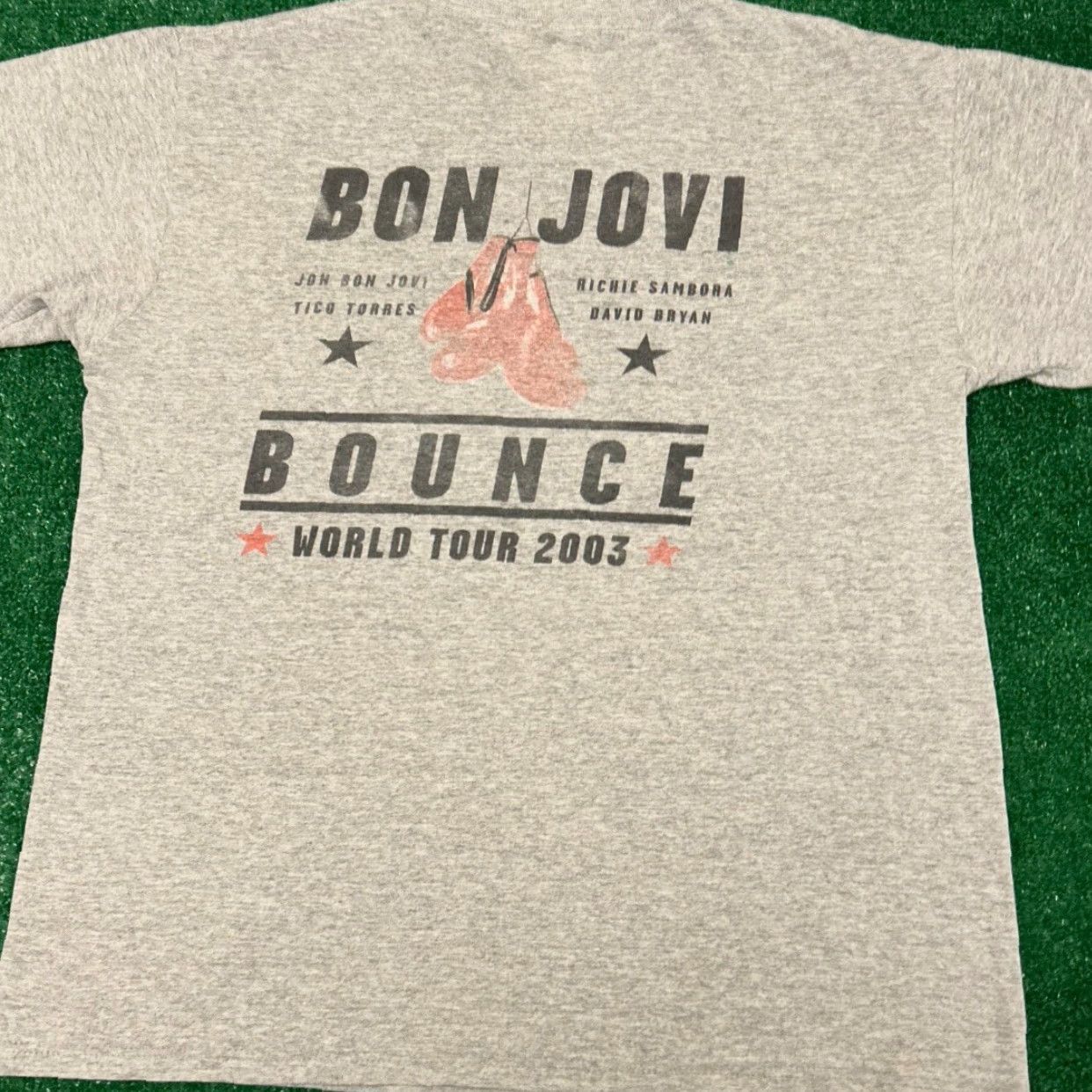 Vintage VINTAGE Bon Jovi Bounce World Tour 2003 VTG Band Tee Shirt Mens Medium Gray 90s Rock Band Mens Size US M / EU 48-50 / 2 - 2 Thumbnail