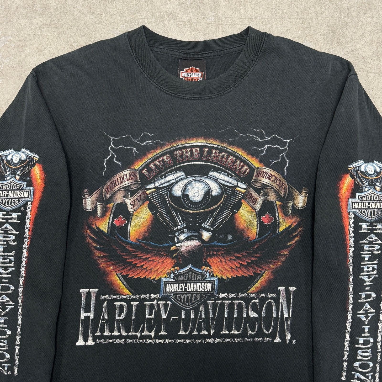 Harley Davidson Vintage Harley Davidson Longsleeve Size US M / EU 48-50 / 2 - 3 Thumbnail