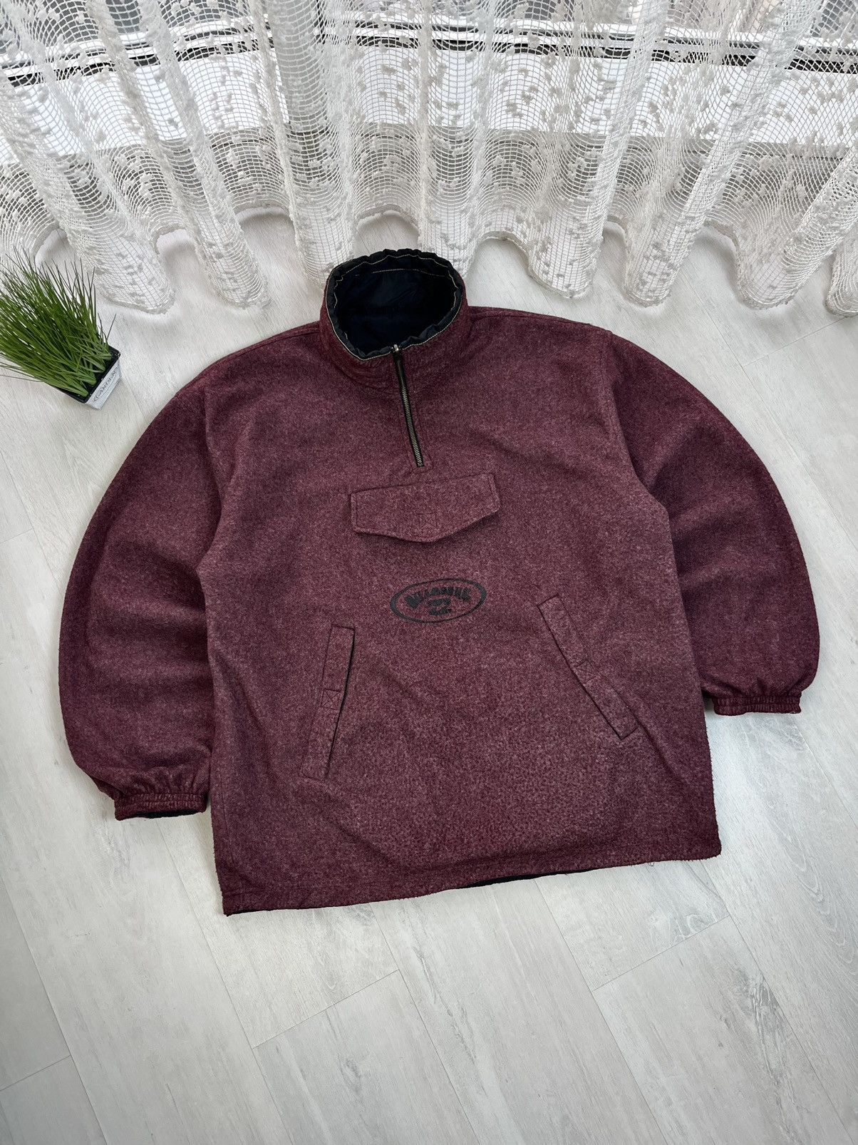 Billabong × Vintage Billabong Reversible Nylon Anorak Jacket Center Logo Vintage Size US L / EU 52-54 / 3 - 10 Thumbnail