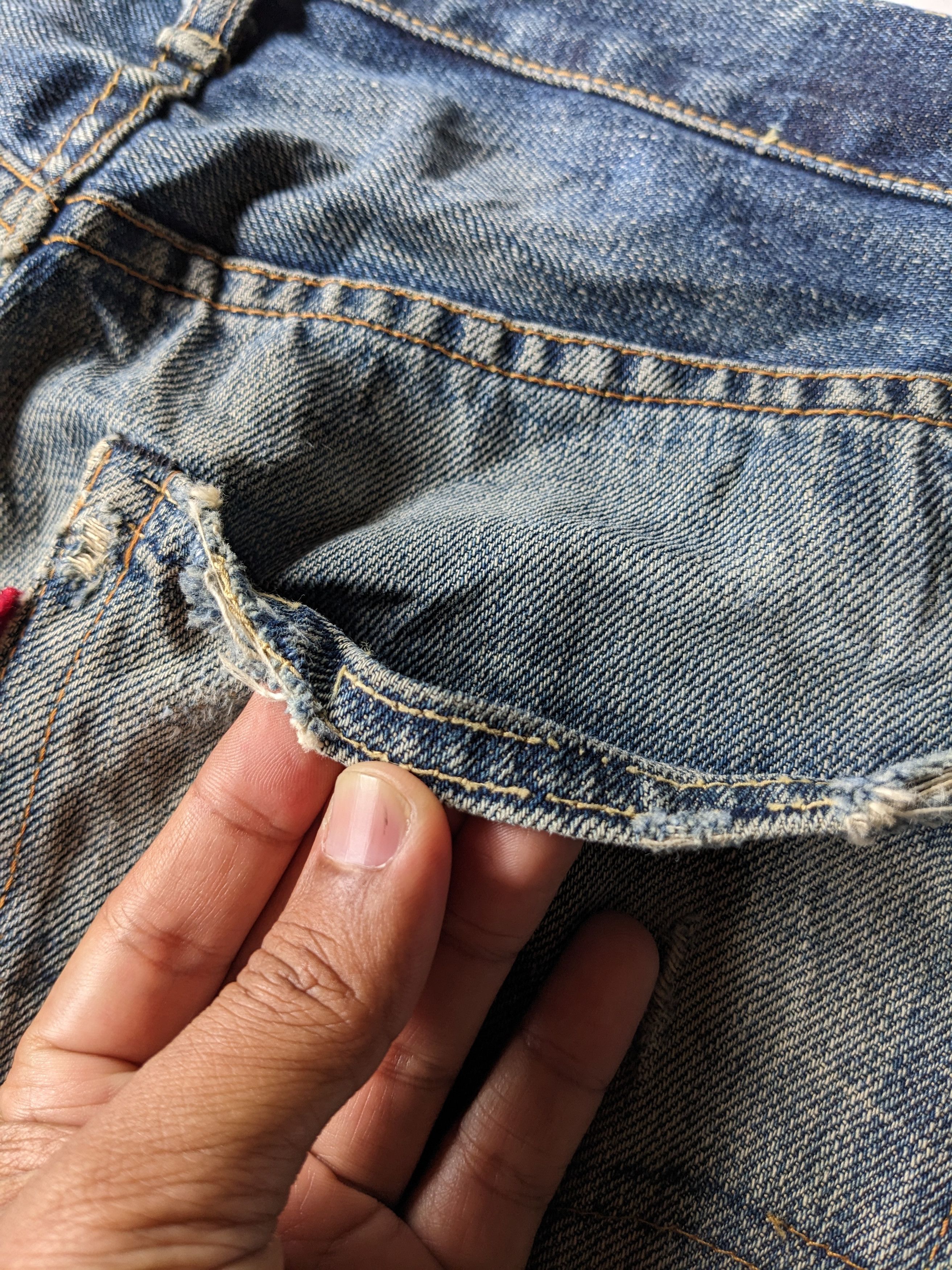 Levi's Vintage Levi's Big E redline selvedge distressed Size US 30 / EU 46 - 8 Thumbnail
