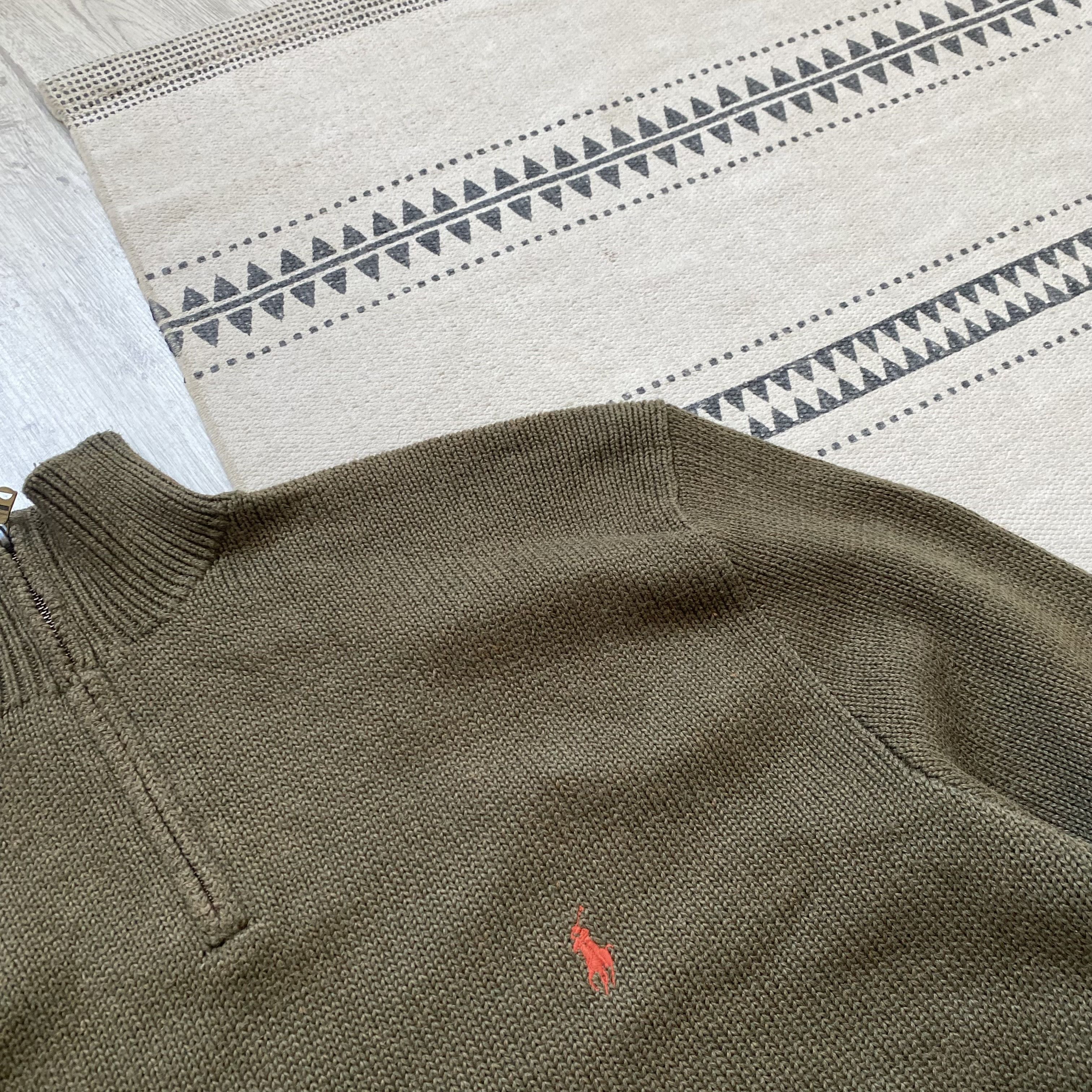 Polo Ralph Lauren Vnitage 90s Polo Ralph Lauren Sweater Quarter Zip Size US XXL / EU 58 / 5 - 5 Thumbnail
