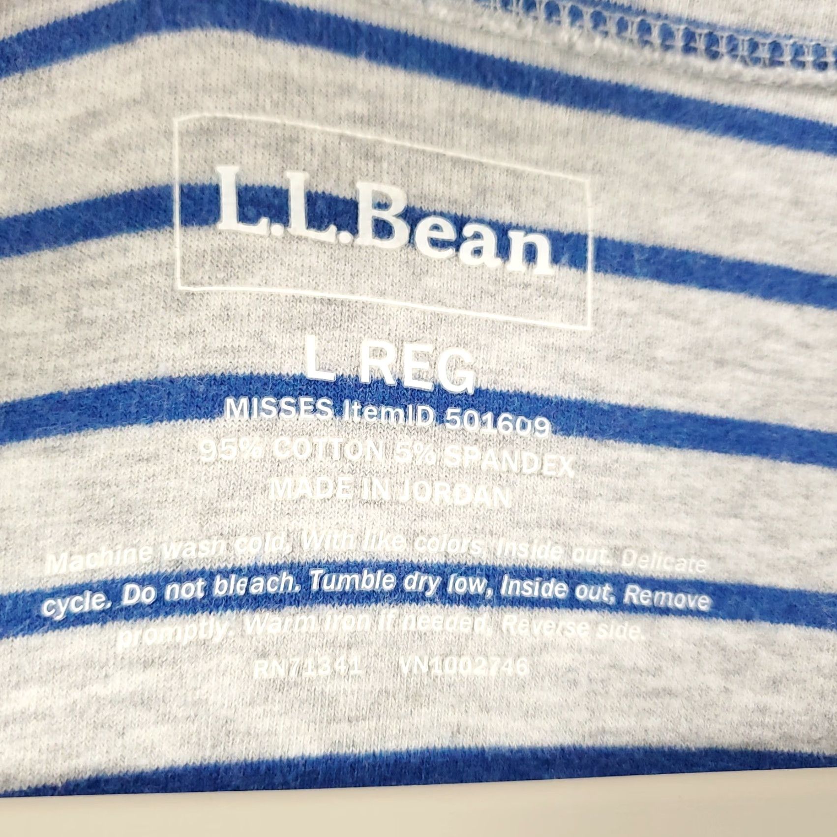 Vintage L L Bean Jacket Womens Large White Blue Full Zip High Neck Stretchy Long Sleeve Womens Size L / US 10 / IT 46 - 4 Thumbnail
