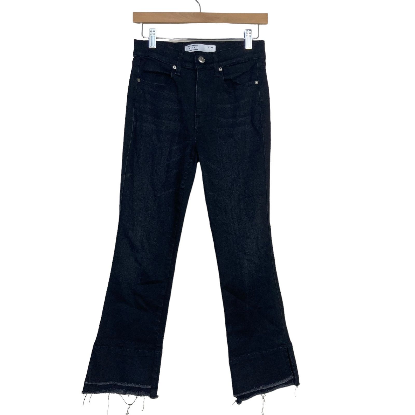 Other AYR Black Kick Flare Jeans Sz 28 Size 28" / US 6 / IT 42 - 6 Thumbnail