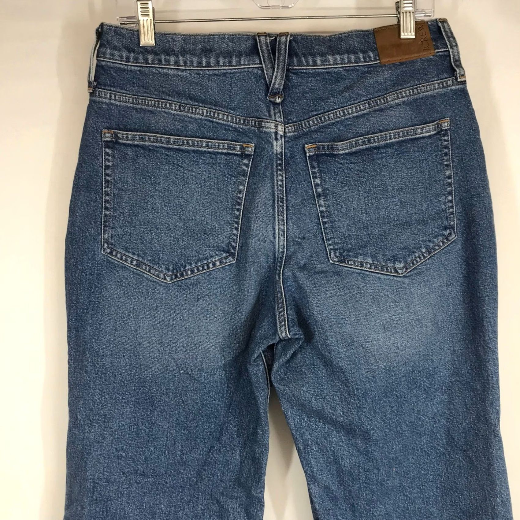 J.Crew J.Crew Petite Wide-Leg Jeans Medium Wash Raw Hem High Rise 30P Jeans Women 30P Denim Wide-Leg Calf-Cropped Vintage No Size 30" / US 8 / IT 44 - 5 Thumbnail