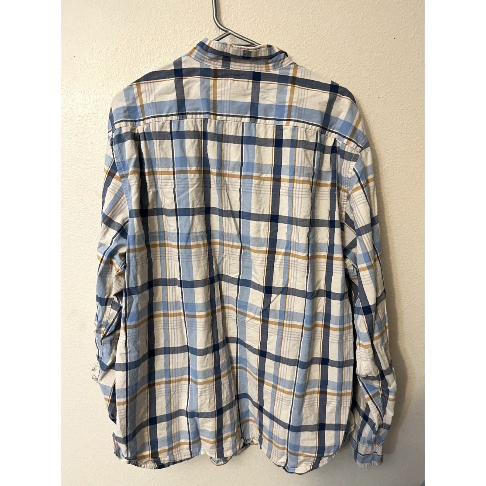 Old Navy Old Navy Mens Shirt XXL Tall Multicolor Plaid Button-Down Long Sleeve Cotton Knit Size US XXL / EU 58 / 5 - 2 Thumbnail