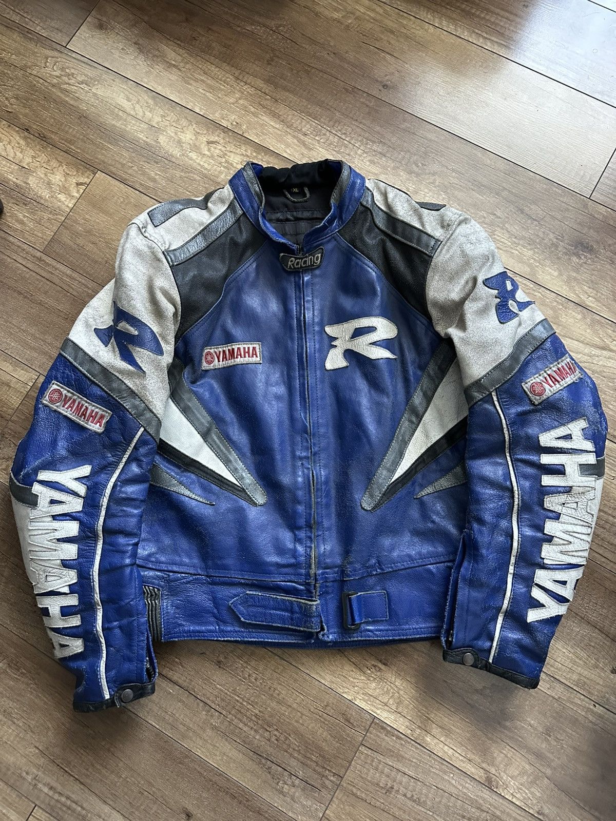 Yamaha Yamaha Leather Vintage Racing Moto Jacket Distressed 90s Size US XL / EU 56 / 4 - 2 Thumbnail