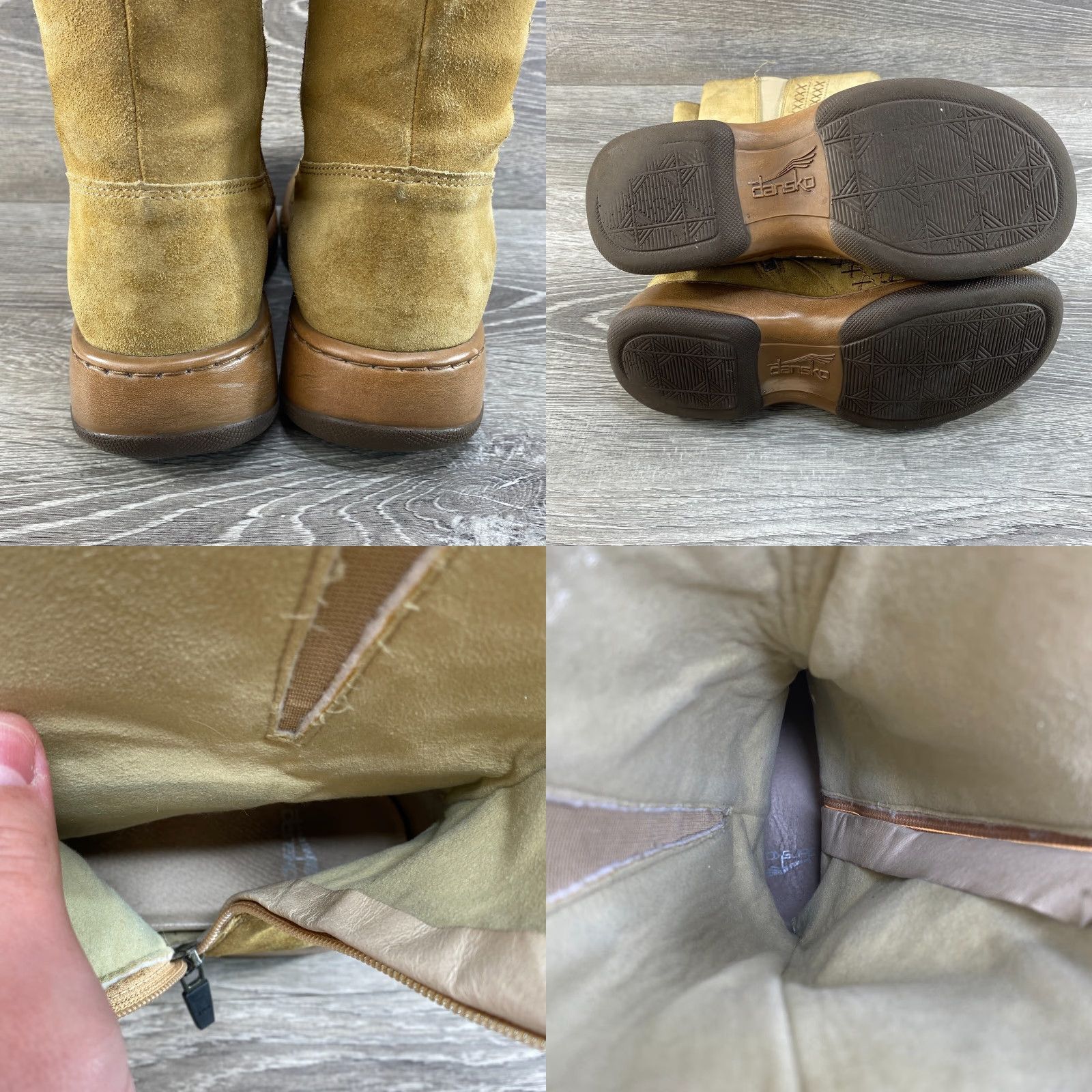 Dansko Dansko Boots Women's 6.5-7 EU 37 Embroidered Tan Fleur Suede Leather Mid Calf Boots Size US 6.5 / IT 36.5 - 8 Thumbnail