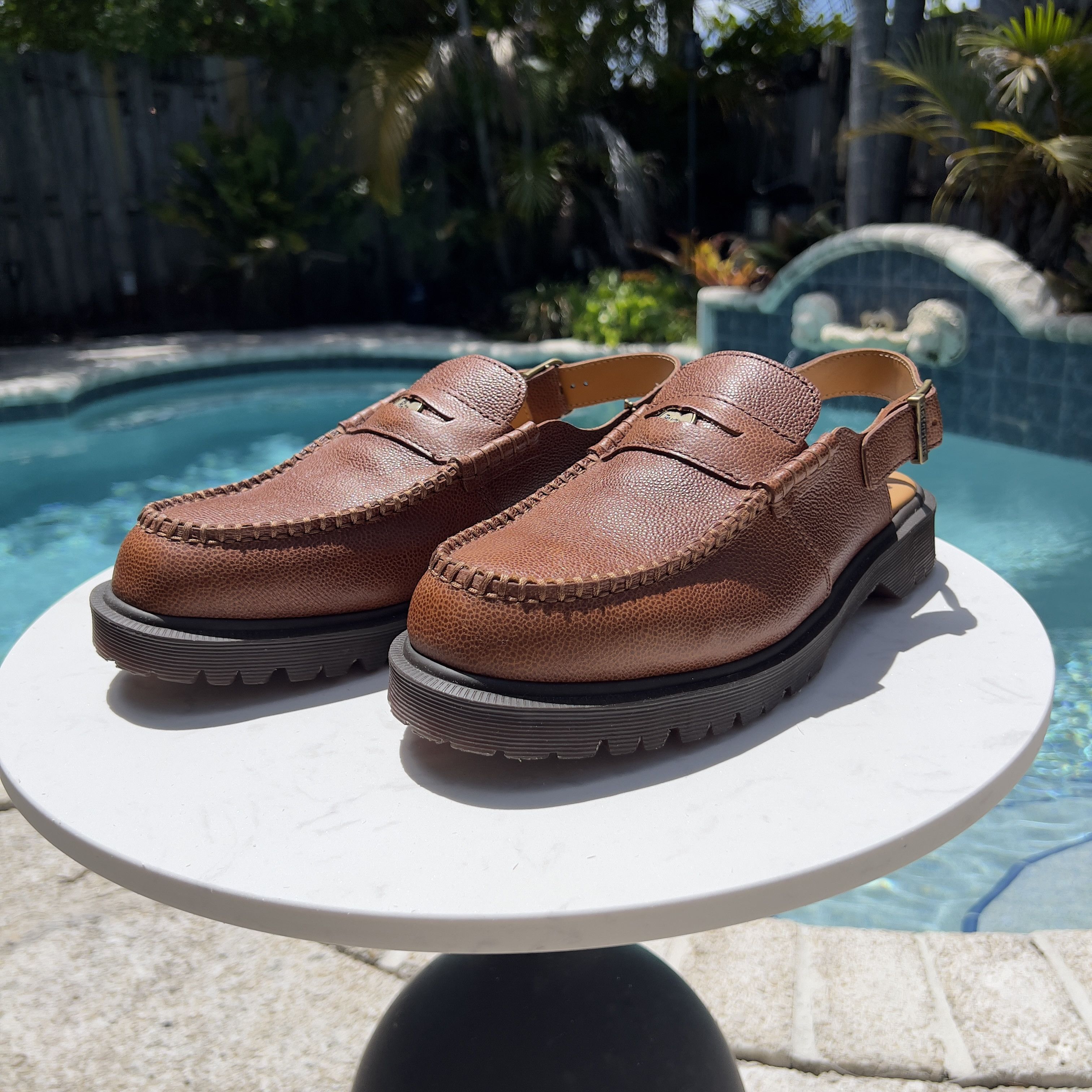 Dr. Martens Dr. Martens Penton Tan Slingback Loafers Size US 11 / EU 44 - 2 Thumbnail
