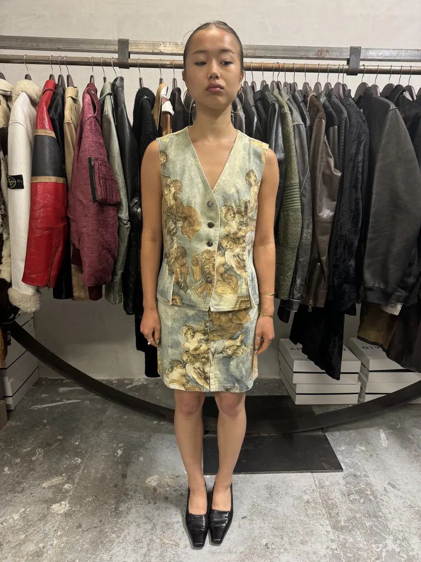 Roberto Cavalli × Vintage FW1994 Roberto Cavalli Renaissance Royal Print Buttoned Vest Size S / US 4 / IT 40 - 3 Thumbnail