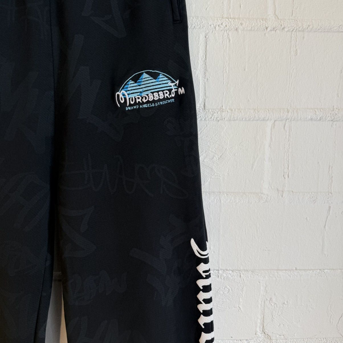 murd333r.fm Murd333r FM Black Sweatpants Size US 36 / EU 52 - 2 Thumbnail
