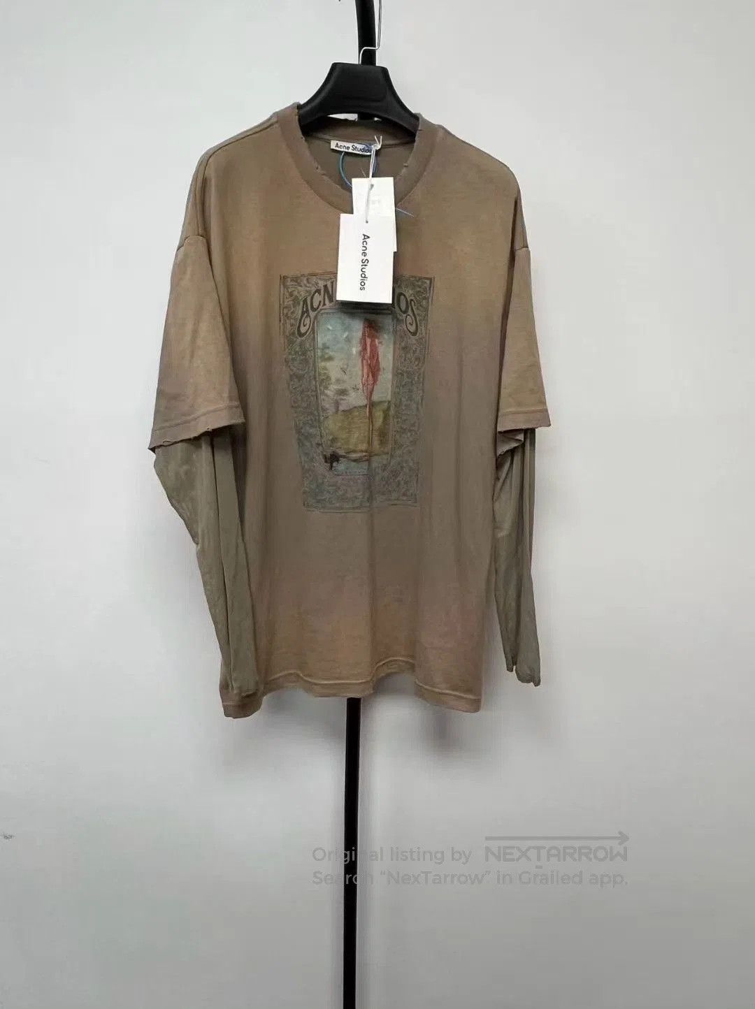 Acne Studios Acne Studios FW23 Oversized Long-Sleeve T-Shirt. Size XS / US 0-2 / IT 36-38 - 1 Thumbnail