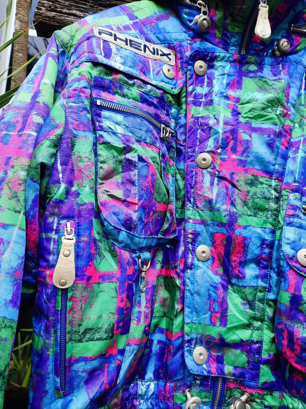 Phenix VTG 90s PHENIX FIS Limited Ski Jacket – Neon Abstract Print Size US L / EU 52-54 / 3 - 6 Thumbnail