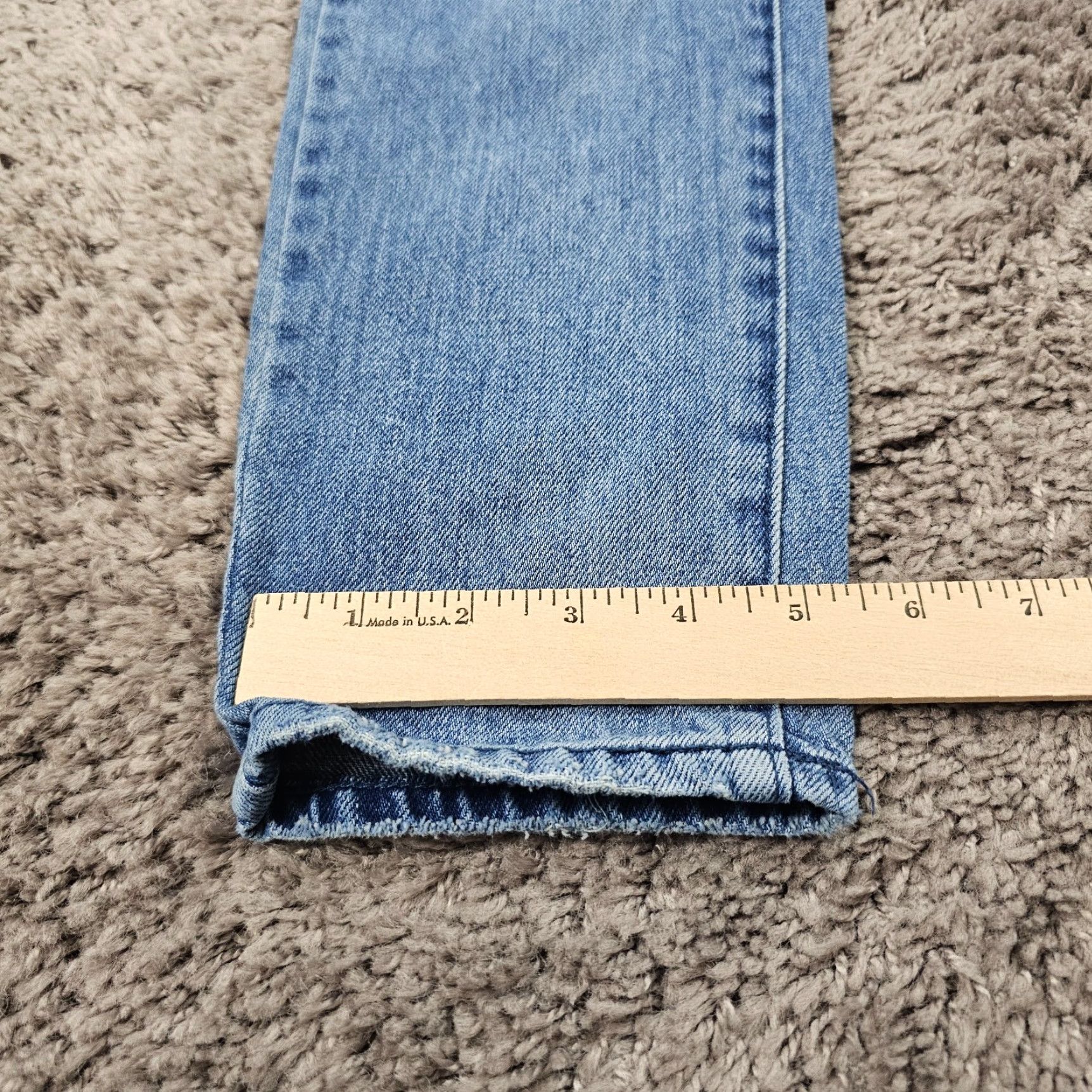 Armani Exchange ARMANI EXCHANGE Jeans Womens 26 High Rise Cropped Light Wash Denim Blue Carrot 24x26 Regular Fit Size 26" / US 2 / IT 38 - 7 Thumbnail