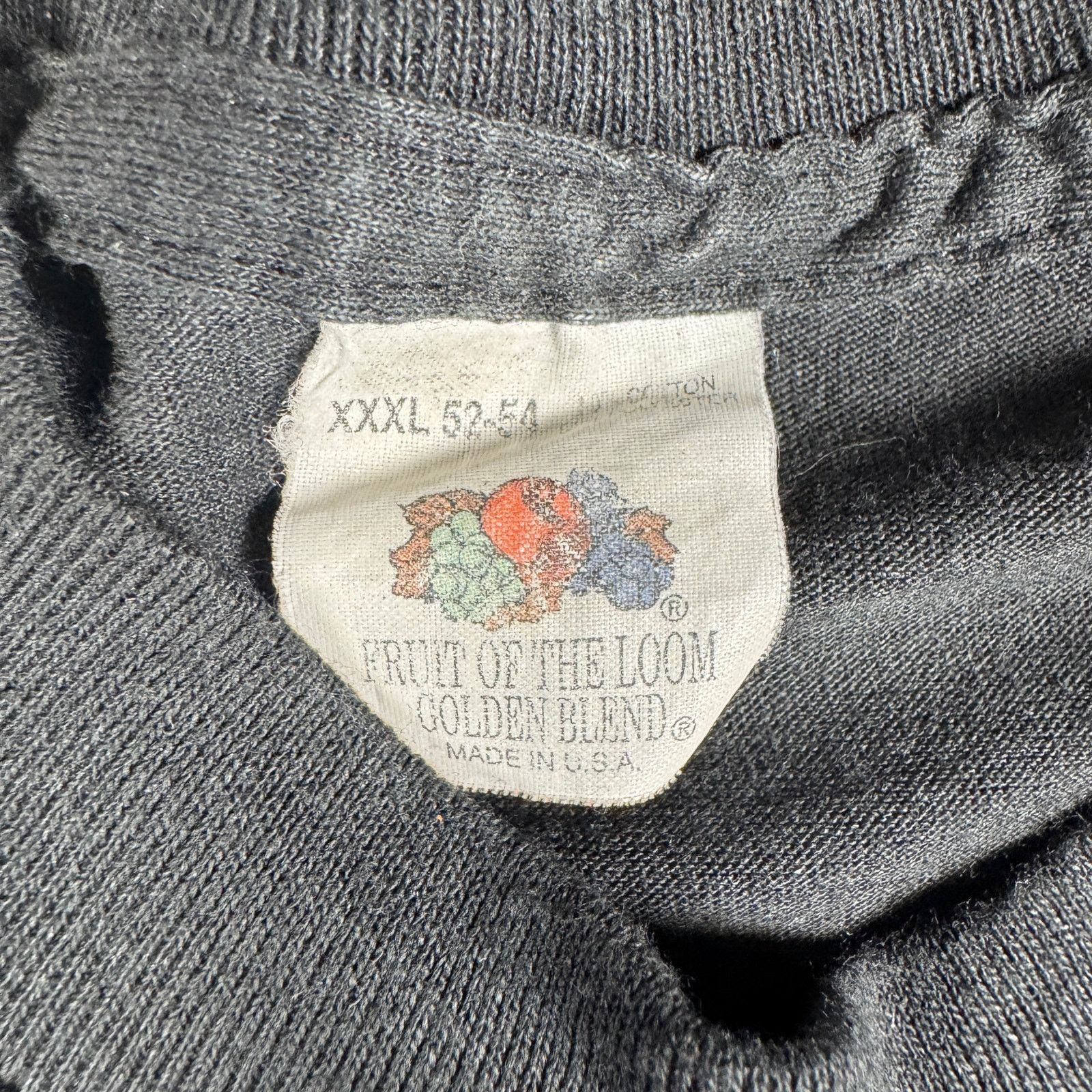 Fruit Of The Loom Vintage Fruit of the Loom Pocket Tee Black Men’s XXL USA Size US XXL / EU 58 / 5 - 7 Thumbnail