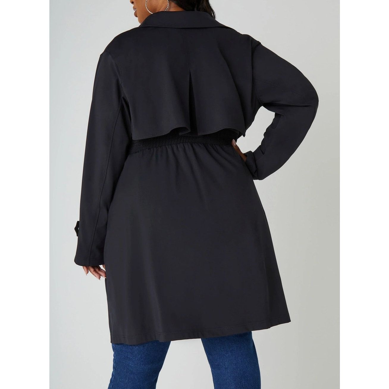 Other PLUS Size 22/24 3X | Women’s Stretch Twill Trench Coat | NWT Size 3XL / US 20-22 - 2 Thumbnail