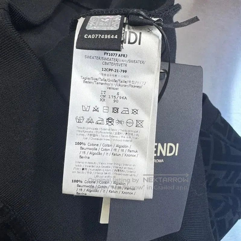 Fendi Fendi Black Men's Sweatshirt Size S . Size US S / EU 44-46 / 1 - 4 Thumbnail