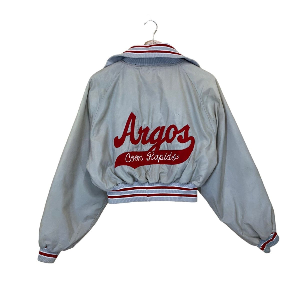 Japanese Brand Vintage 90s American Rag Compagnie Cropped Varsity Jacket Size US M / EU 48-50 / 2 - 1 Thumbnail