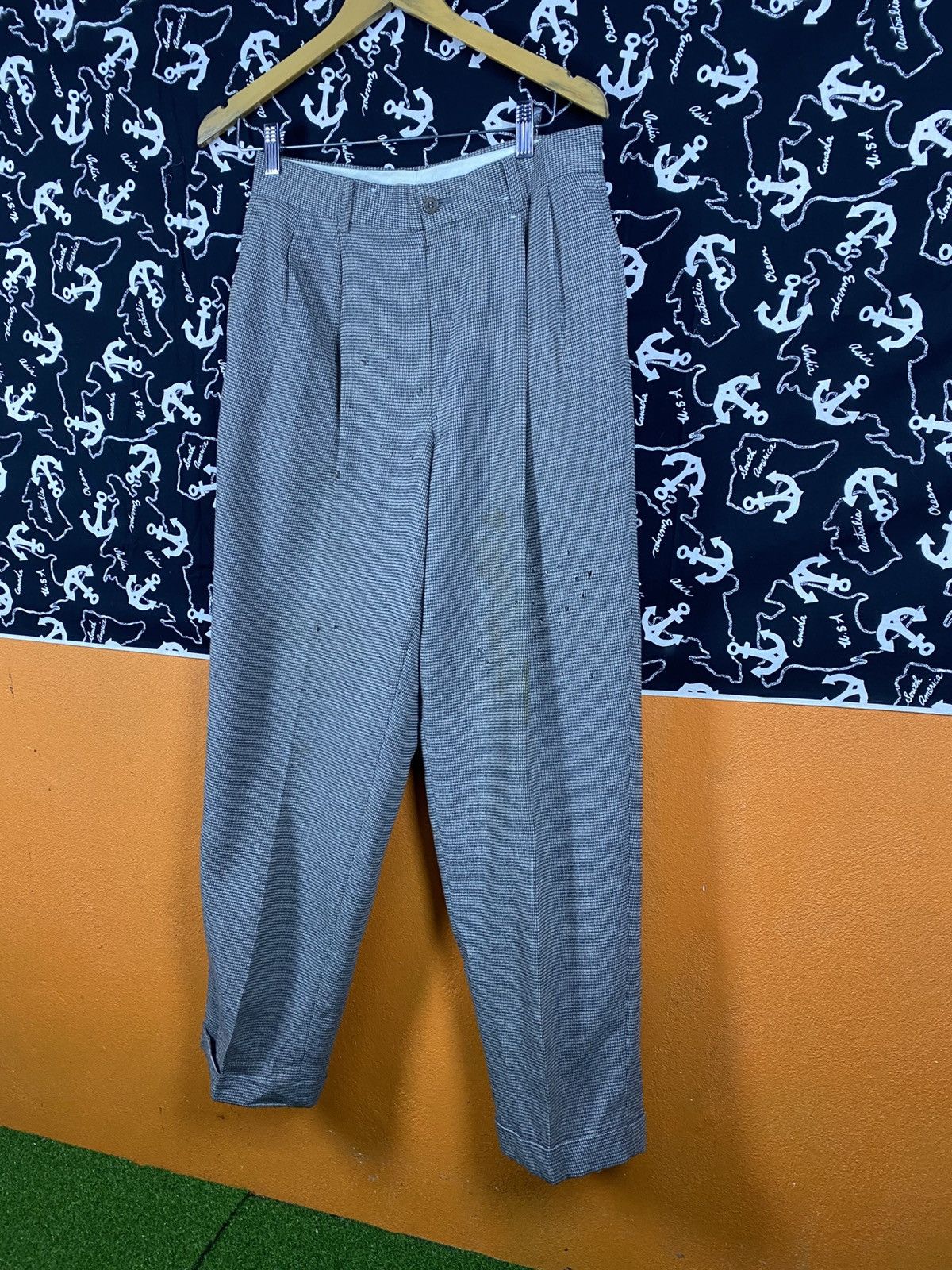 Yohji Yamamoto Y’s by Yohji Yamamoto Grey Wool Trousers Tailored Pants Size US 28 / EU 44 - 6 Thumbnail