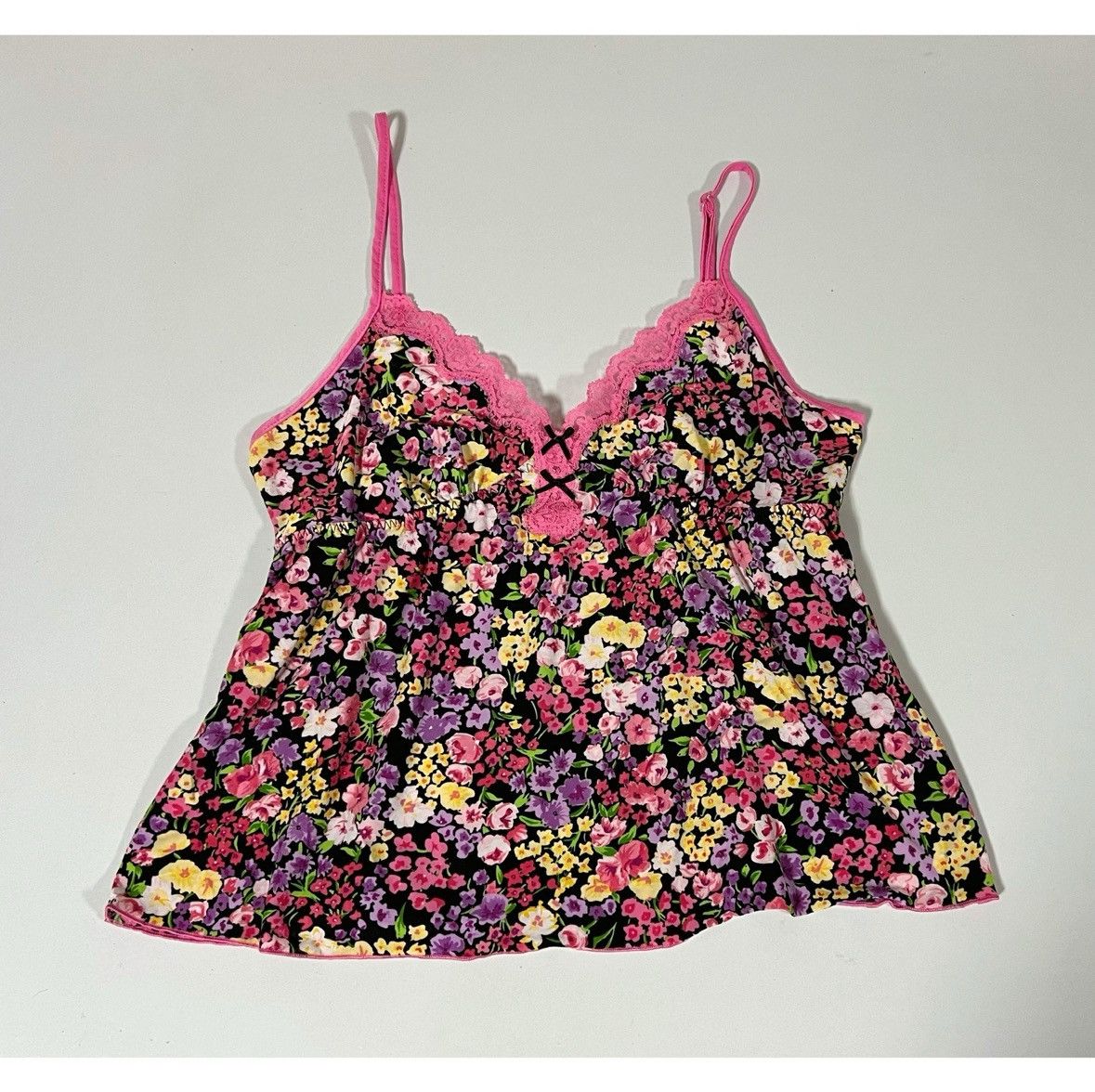Japanese Brand Studio Donatella Floral Lace Babydoll Top Shirt Size S 🌸✨ Size S / US 4 / IT 40 - 3 Thumbnail
