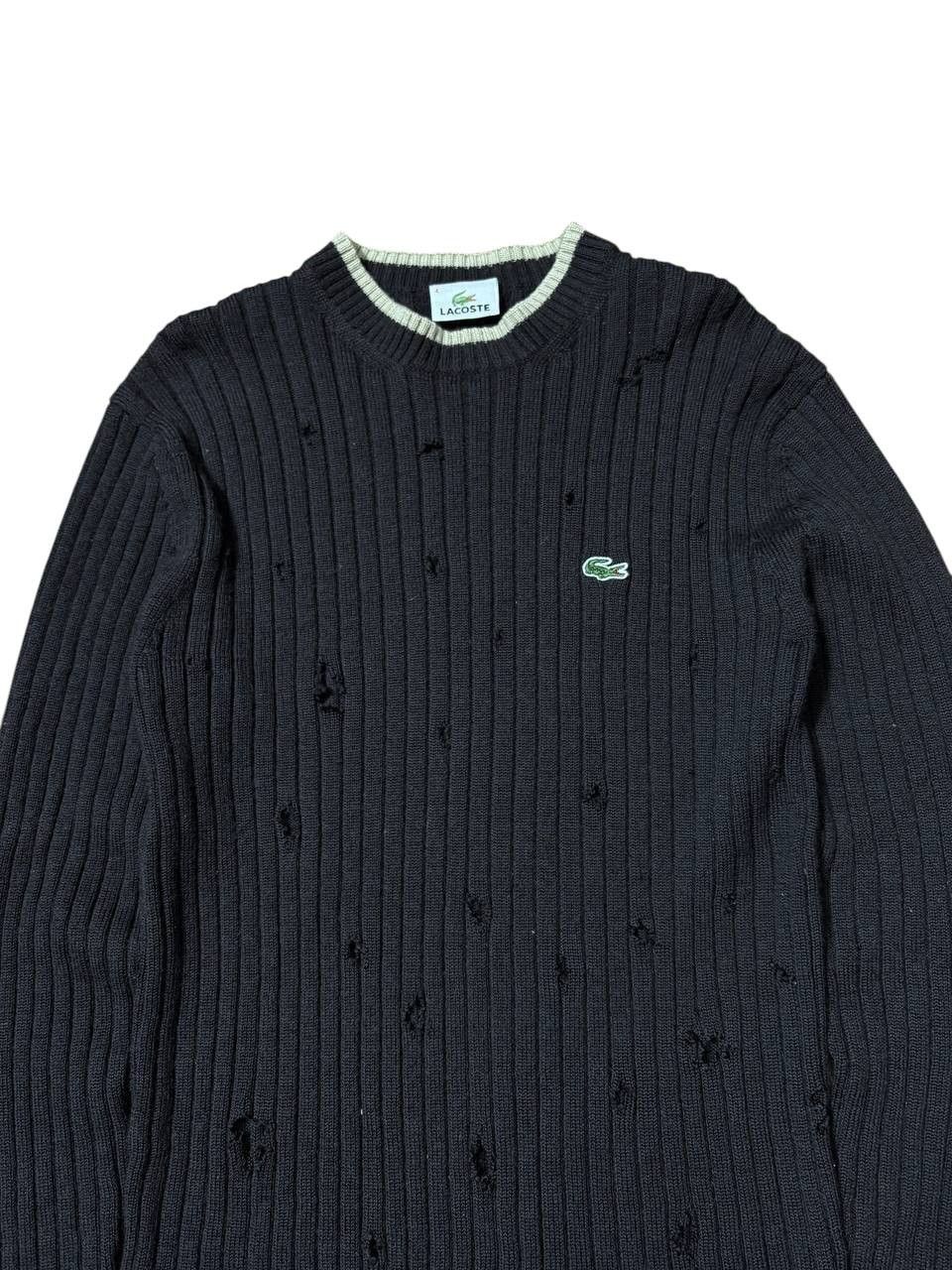 Lacoste 1 of 1 Custom Lacoste Worn Wool Knit Distressed Sweater Size US M / EU 48-50 / 2 - 9 Thumbnail