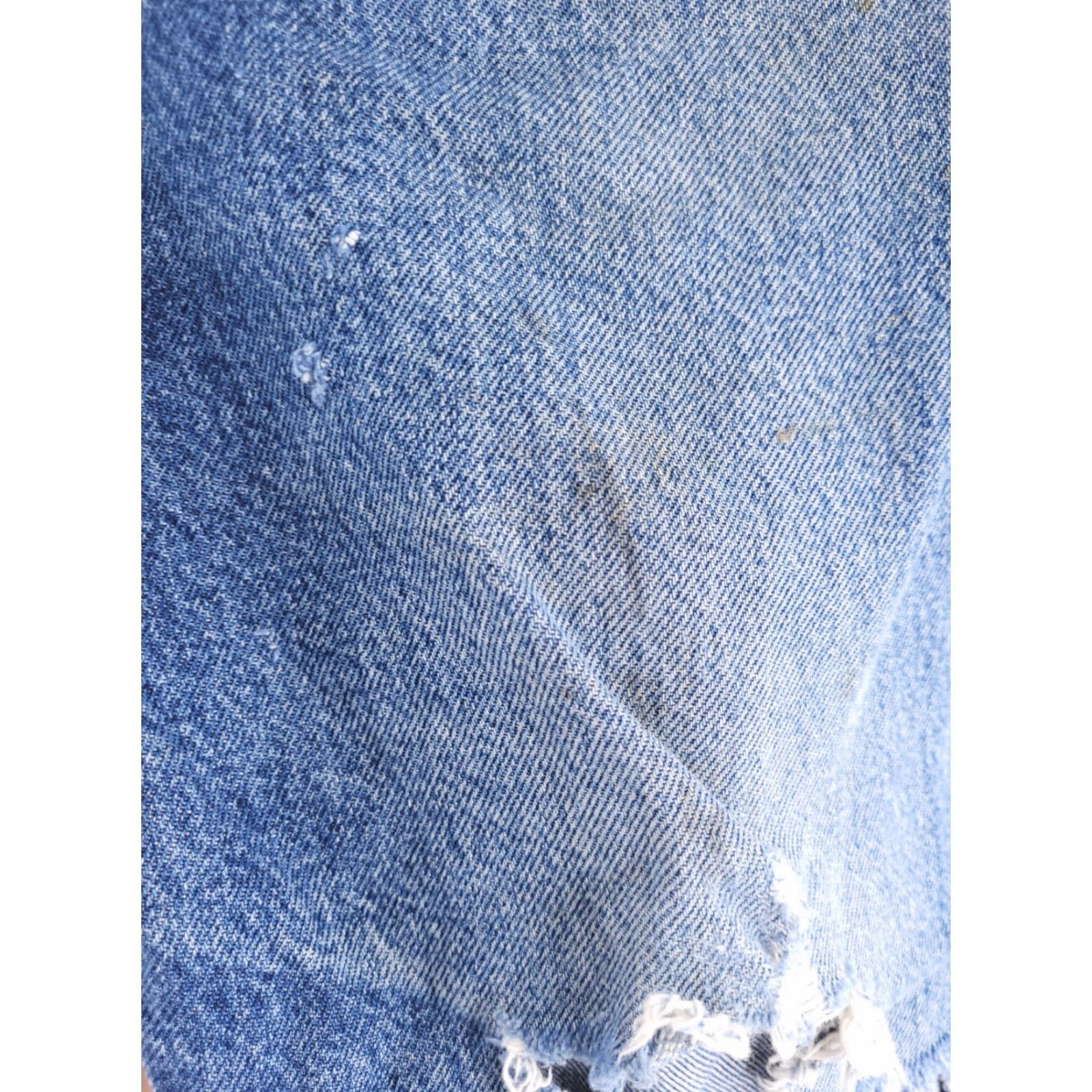 Wrangler VINTAGE Wrangler Jeans Mens 33x31 Straight Fit Distressed Ripped Grunge Destroyed Size US 33 - 3 Thumbnail