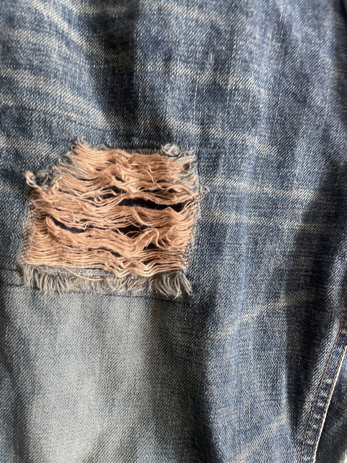If Six Was Nine 2000s Japanese archive Vkei Distressed Flare Mud-wash Jeans Size US 30 / EU 46 - 8 Thumbnail