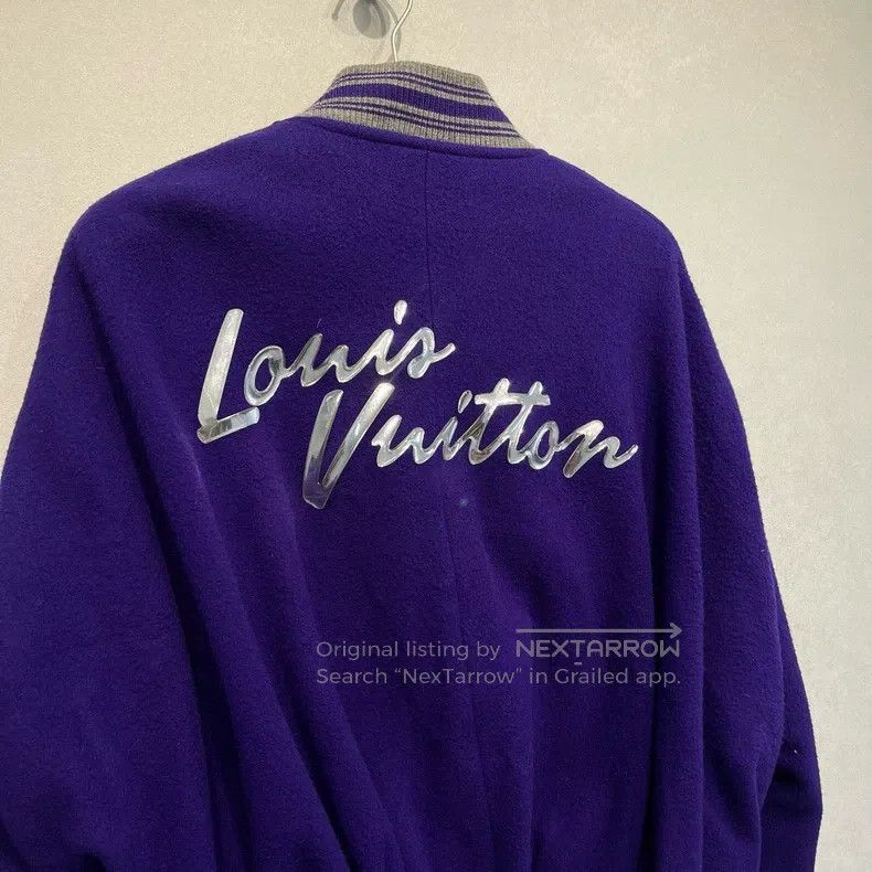 Louis Vuitton Louis Vuitton Regal Purple Embossed Baseball jacket Size US S / EU 44-46 / 1 - 3 Thumbnail