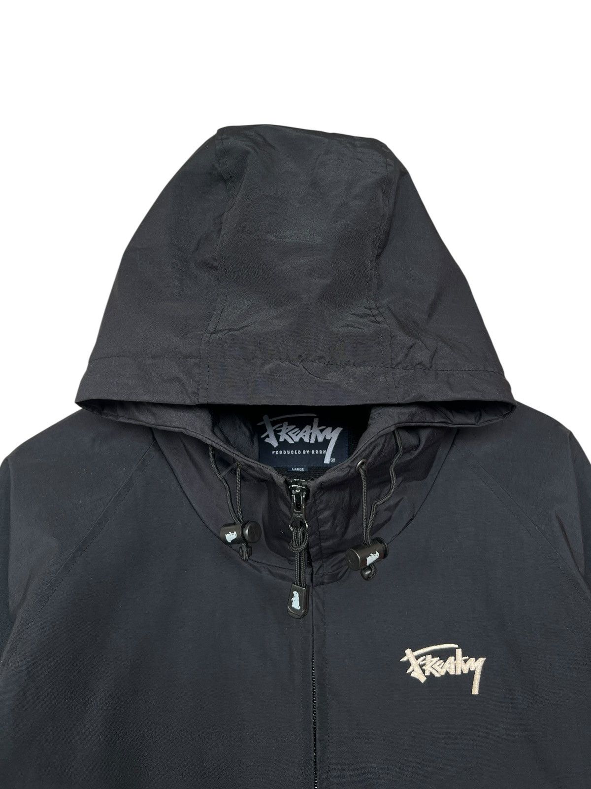 Japanese Brand Freaky Korn Black Zipper Light Jacket Streetwear y2k Jacket Size US L / EU 52-54 / 3 - 4 Thumbnail
