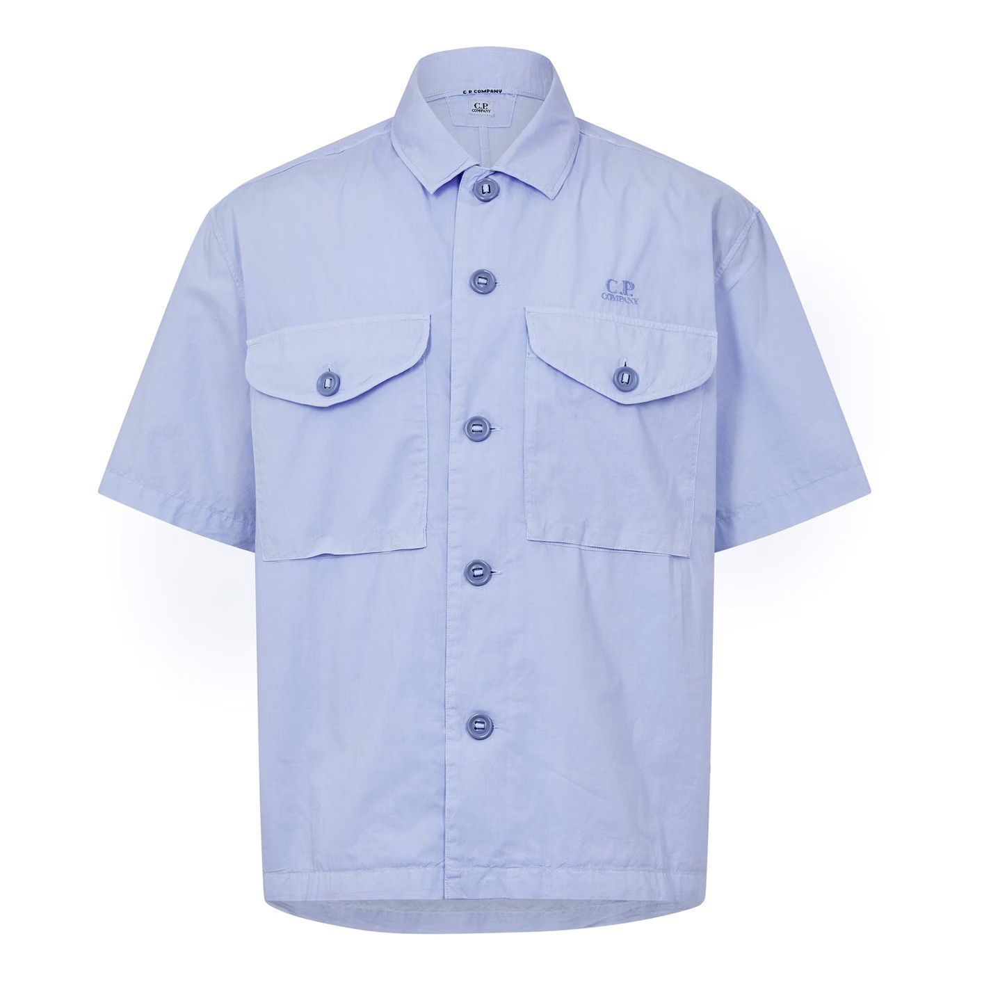 C.P. Company o1g2r1mq0426 Short Sleeve Shirt in Blue Size US S / EU 44-46 / 1 - 1 Thumbnail