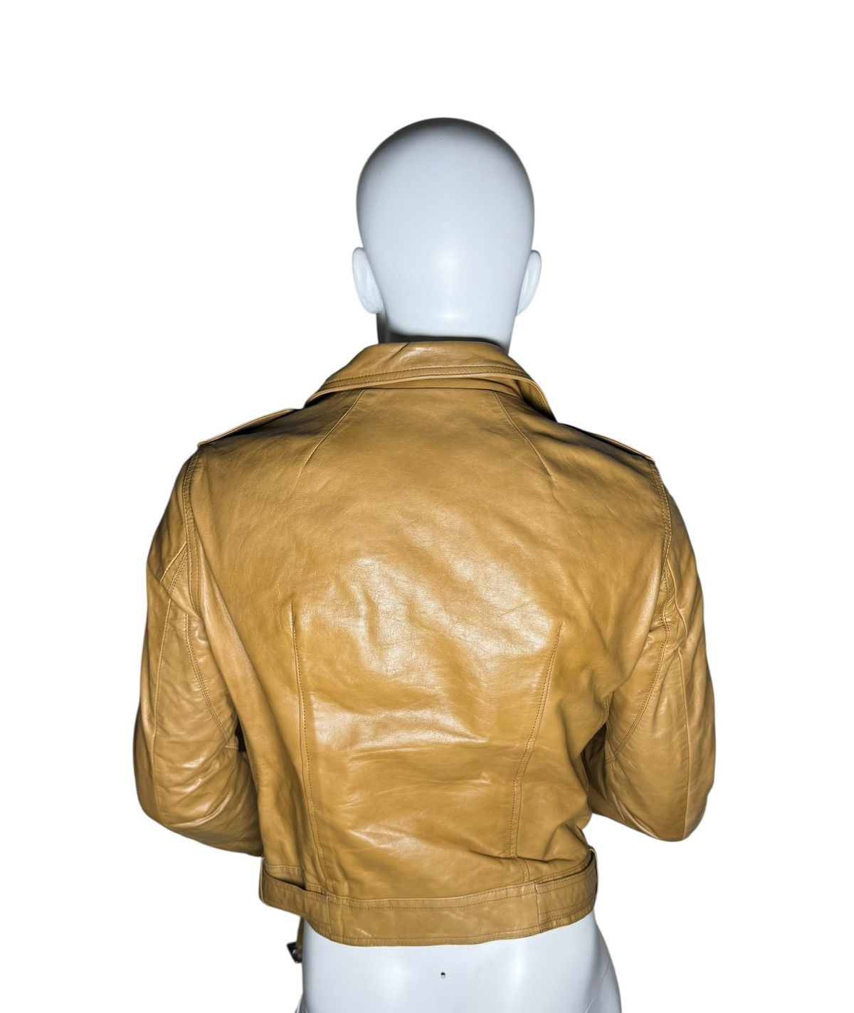 Rick Owens Rick Owens Honey High-Neck Leather Jacket – FW21 Size US M / EU 48-50 / 2 - 5 Thumbnail