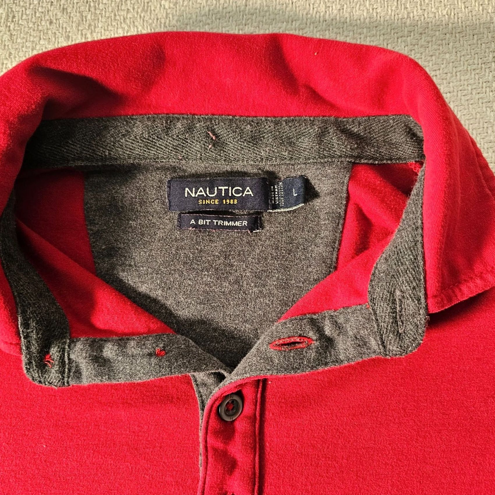 Nautica Nautica Polo Shirt Men’s A Bit Trimmer Long Sleeve Red Size L Regular Classic Polo Shirt Golf Brand Nautica Size US L / EU 52-54 / 3 - 2 Thumbnail
