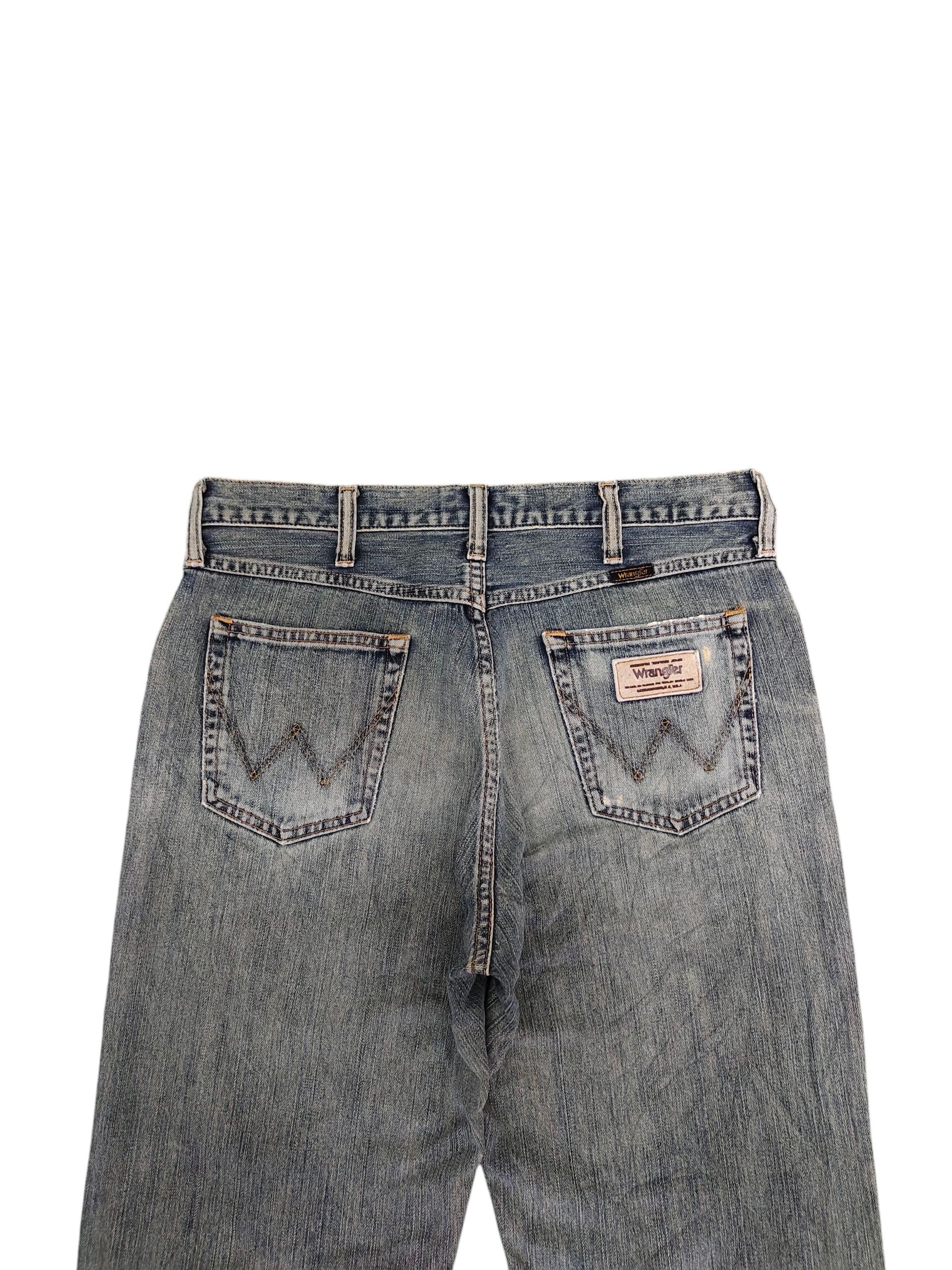 Undercover Vintage 90s Wrangler Regular Distress Sand Wash Denim Jeans Size US 33 - 9 Thumbnail