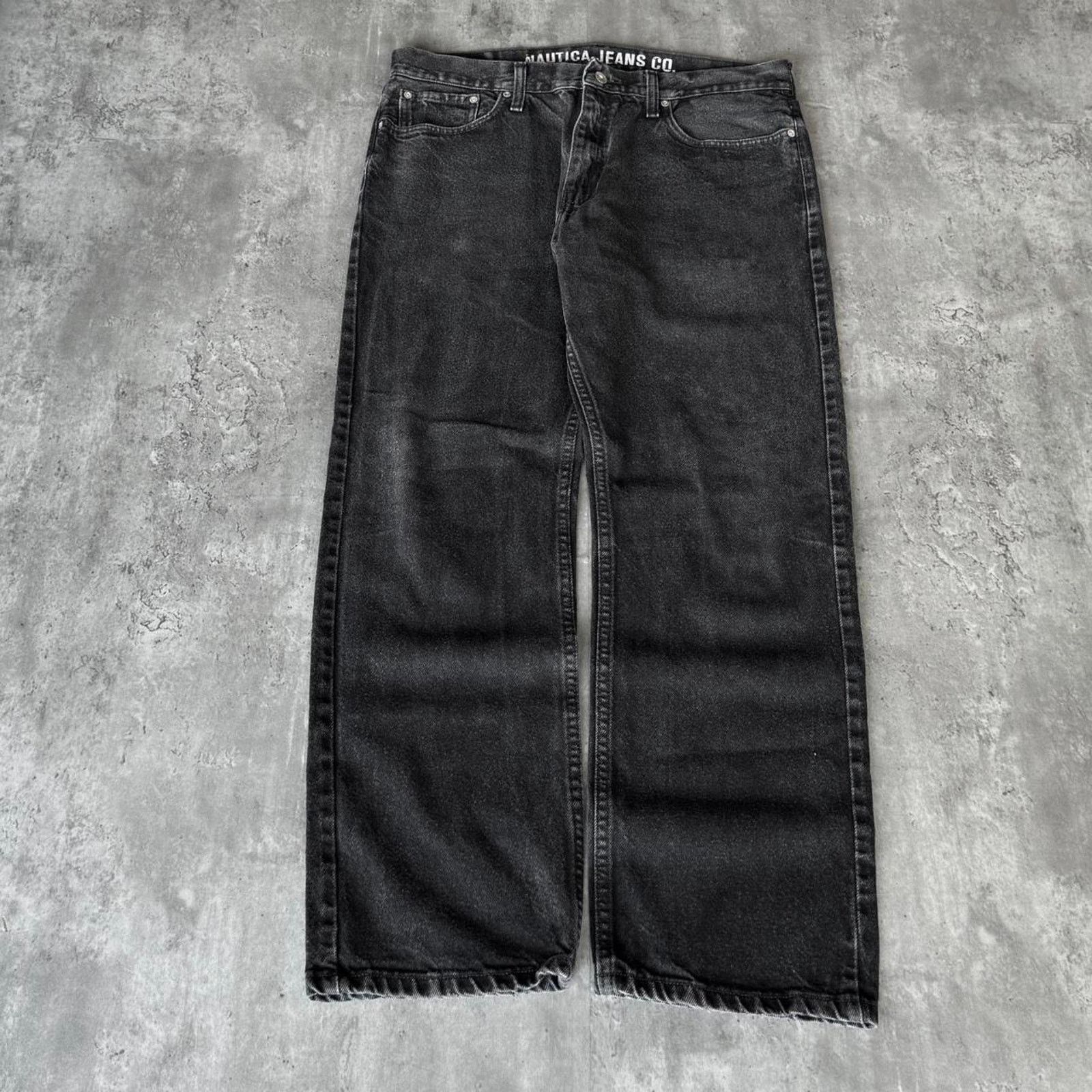 Japanese Brand × Nautica × Vintage Vintage Y2K Faded Black Nautica Grunge Opium Denim Jeans Size US 36 / EU 52 - 1 Thumbnail