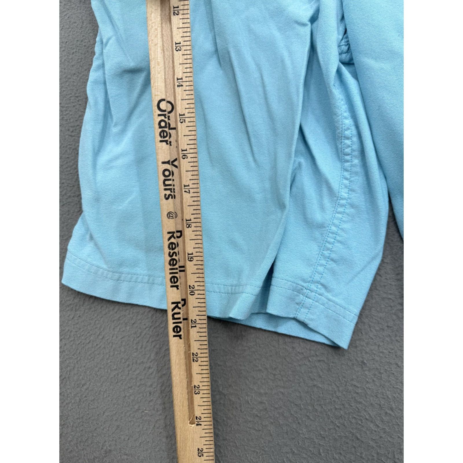 Lululemon Lululemon Shorts Mens 32 Blue Chino 10 Inseam Pockets Logo Solid Front Zip Belt Loops Casual Summer Size US 32 / EU 48 - 5 Thumbnail